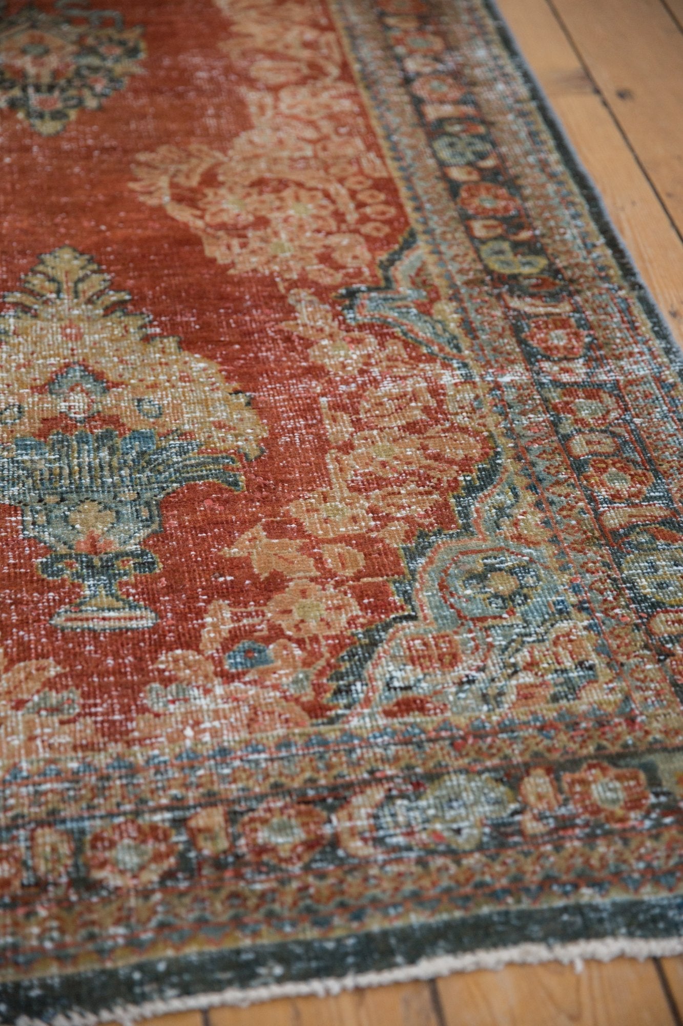 3.5x11.5 Vintage Distressed Mahal Rug Runner by Old New House® - product image 6 for Resin Society
