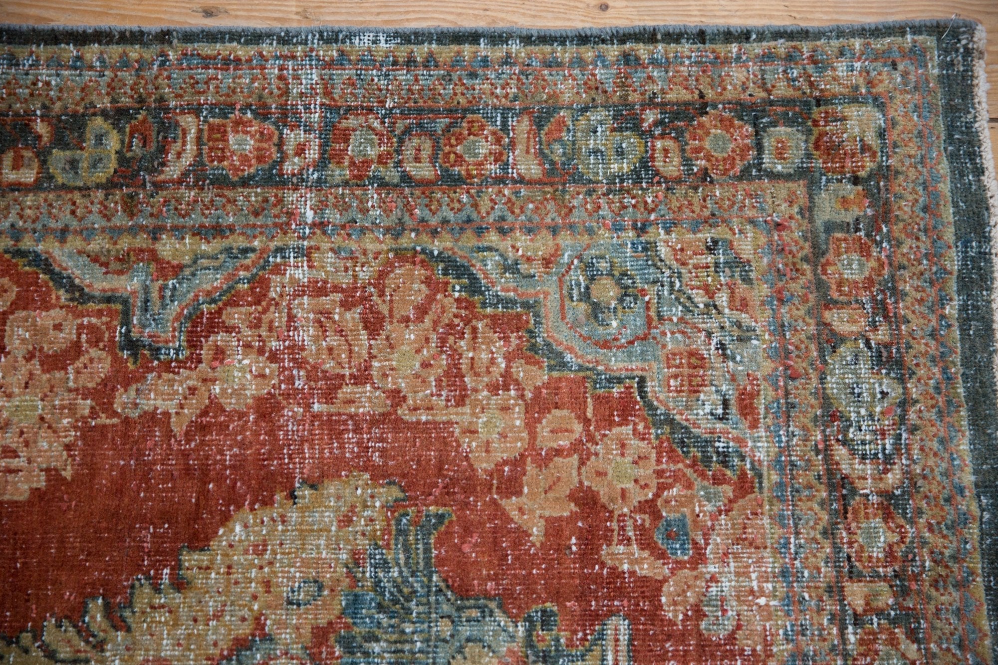 3.5x11.5 Vintage Distressed Mahal Rug Runner by Old New House® - product image 7 for Resin Society