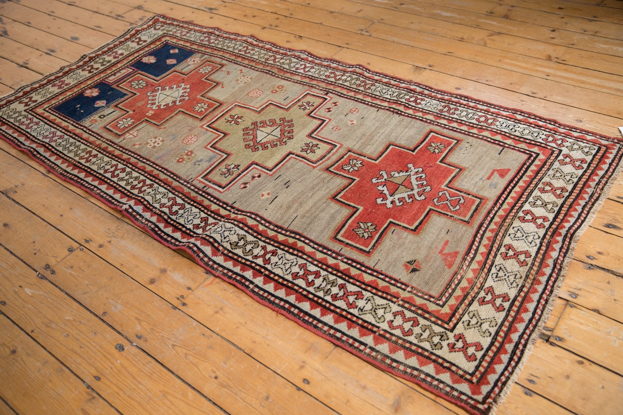 3.5x7.5 Vintage Caucasian Rug Runner by Old New House® - product image 5 for Resin Society