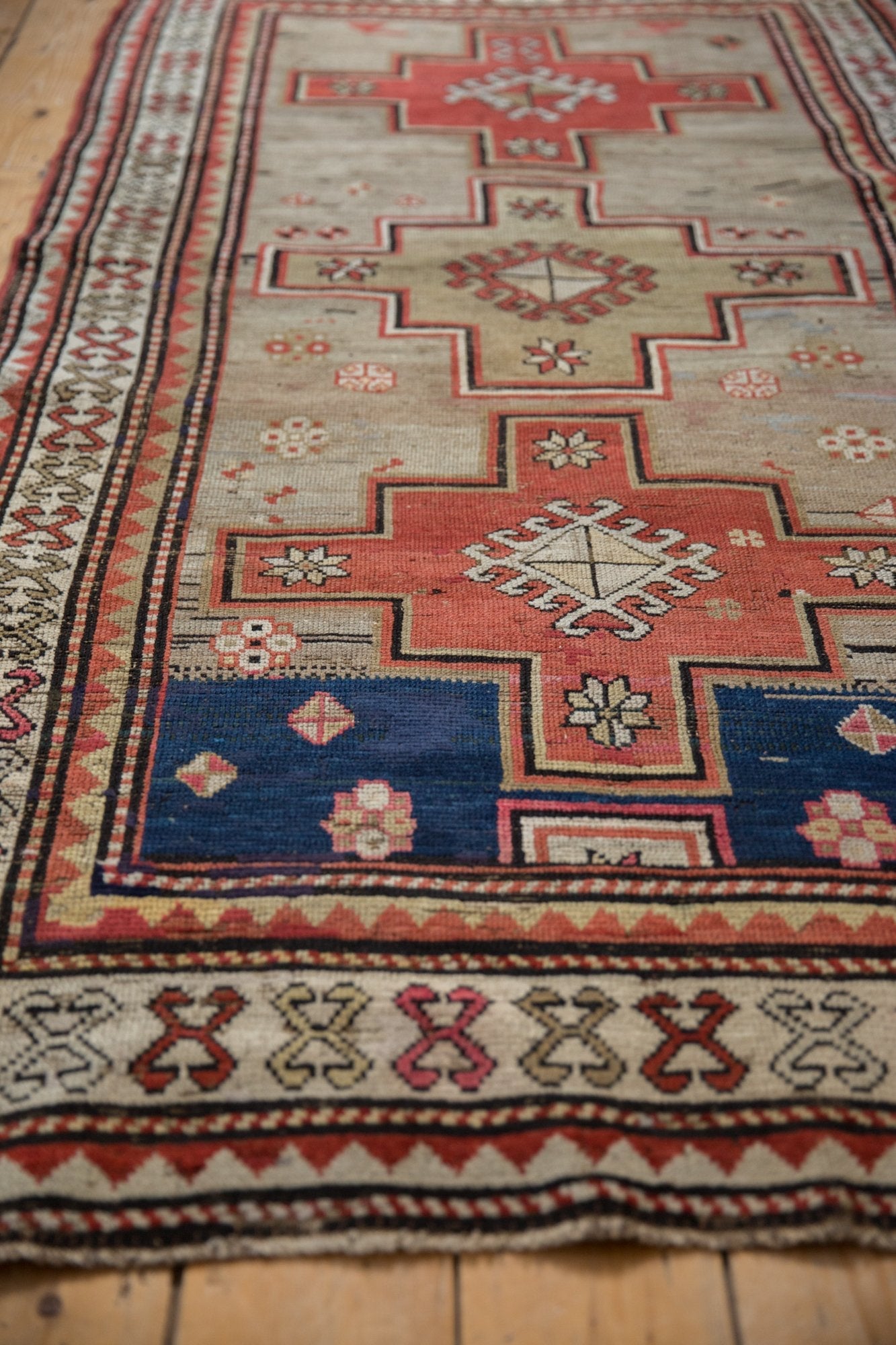 3.5x7.5 Vintage Caucasian Rug Runner by Old New House® - product image 8 for Resin Society