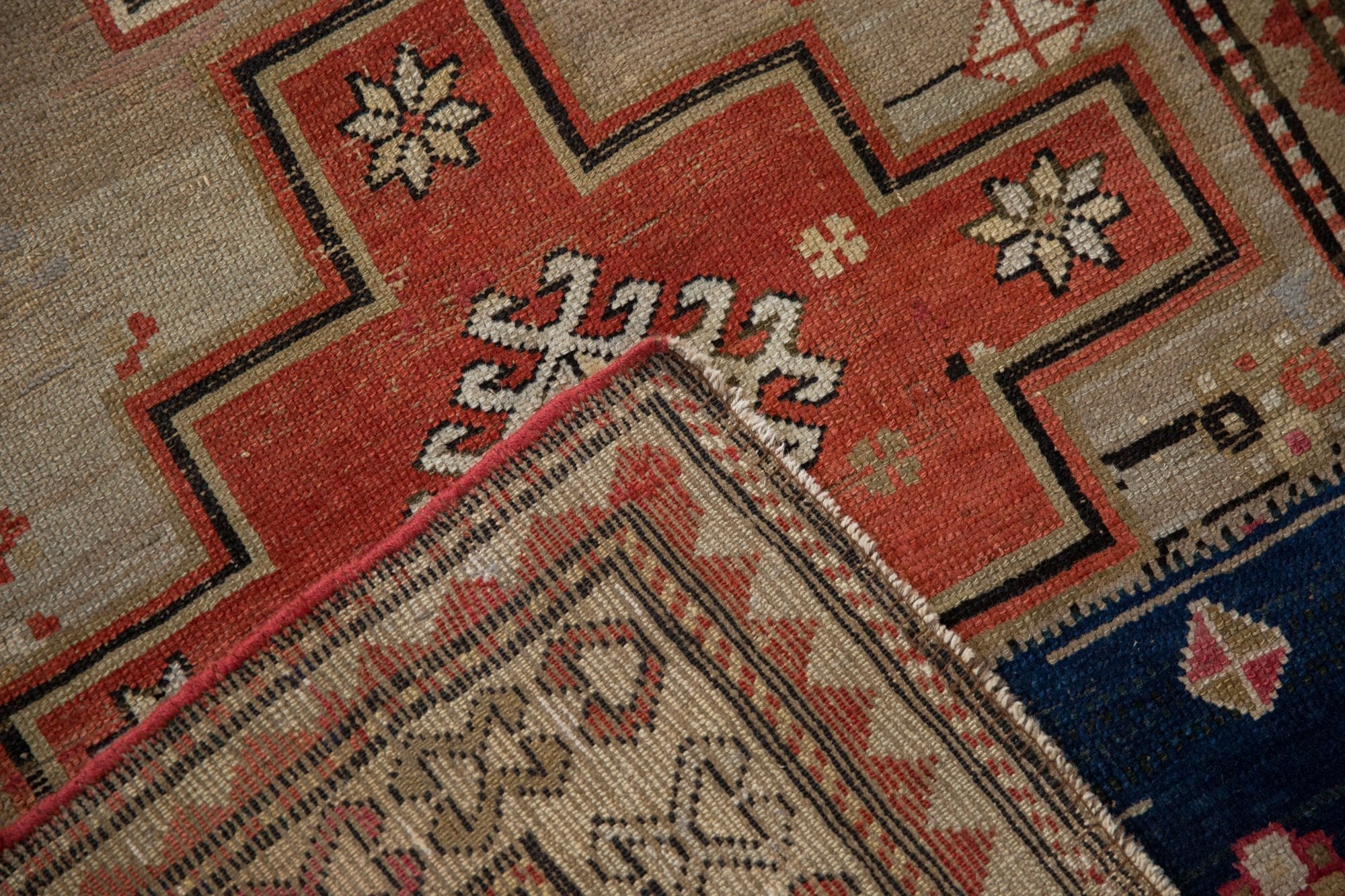 3.5x7.5 Vintage Caucasian Rug Runner by Old New House® - product image 11 for Resin Society