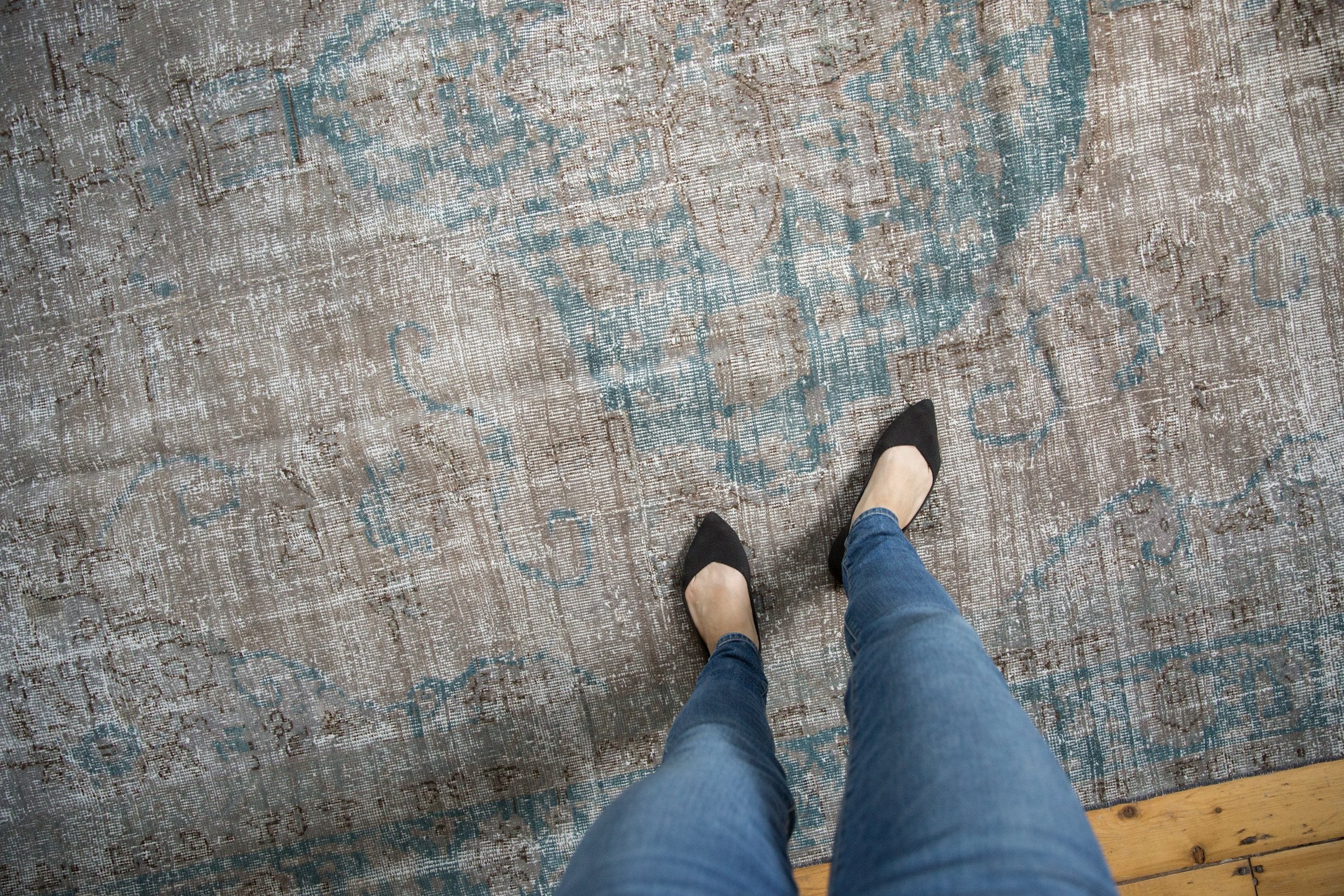 7.5x10.5 Vintage Distressed Oushak Carpet by Old New House® - product image 2 for Resin Society