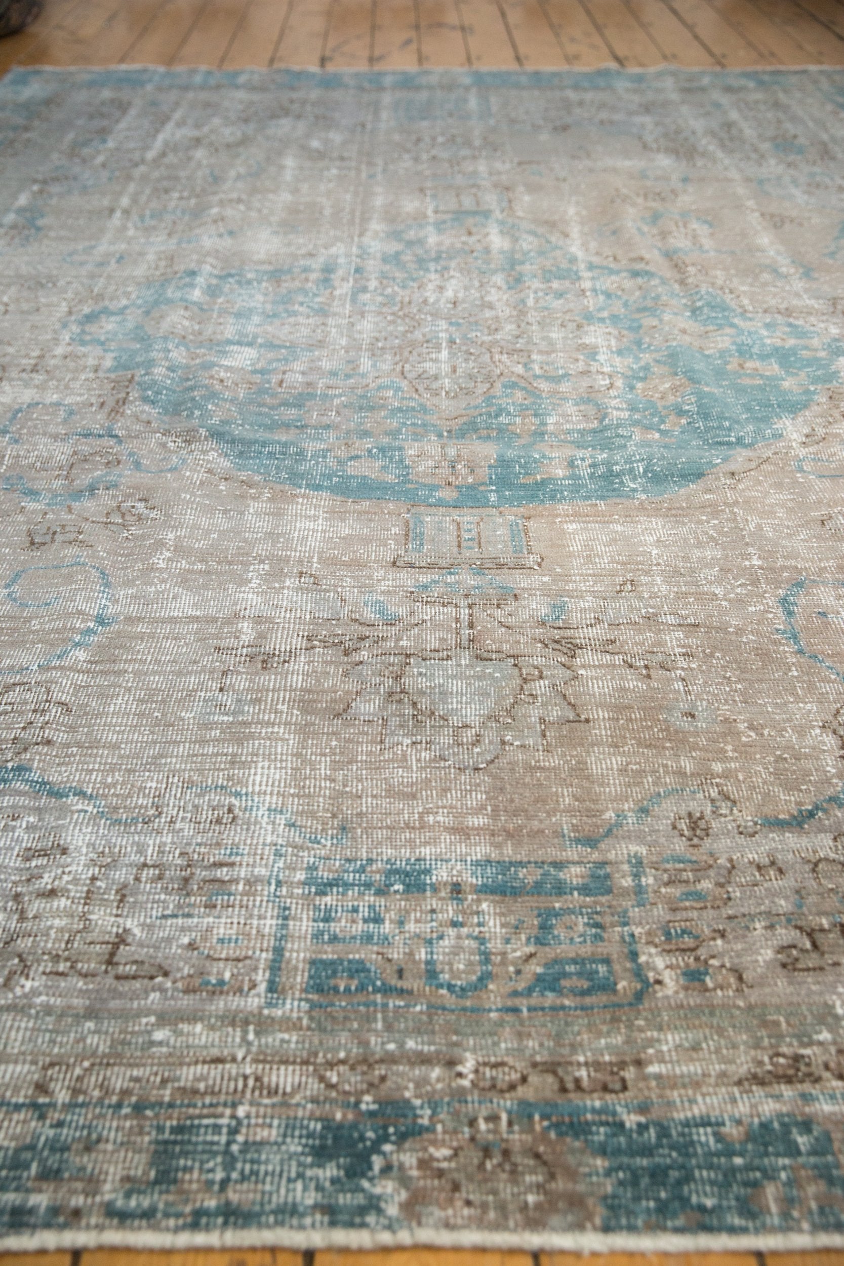 7.5x10.5 Vintage Distressed Oushak Carpet by Old New House® - product image 10 for Resin Society