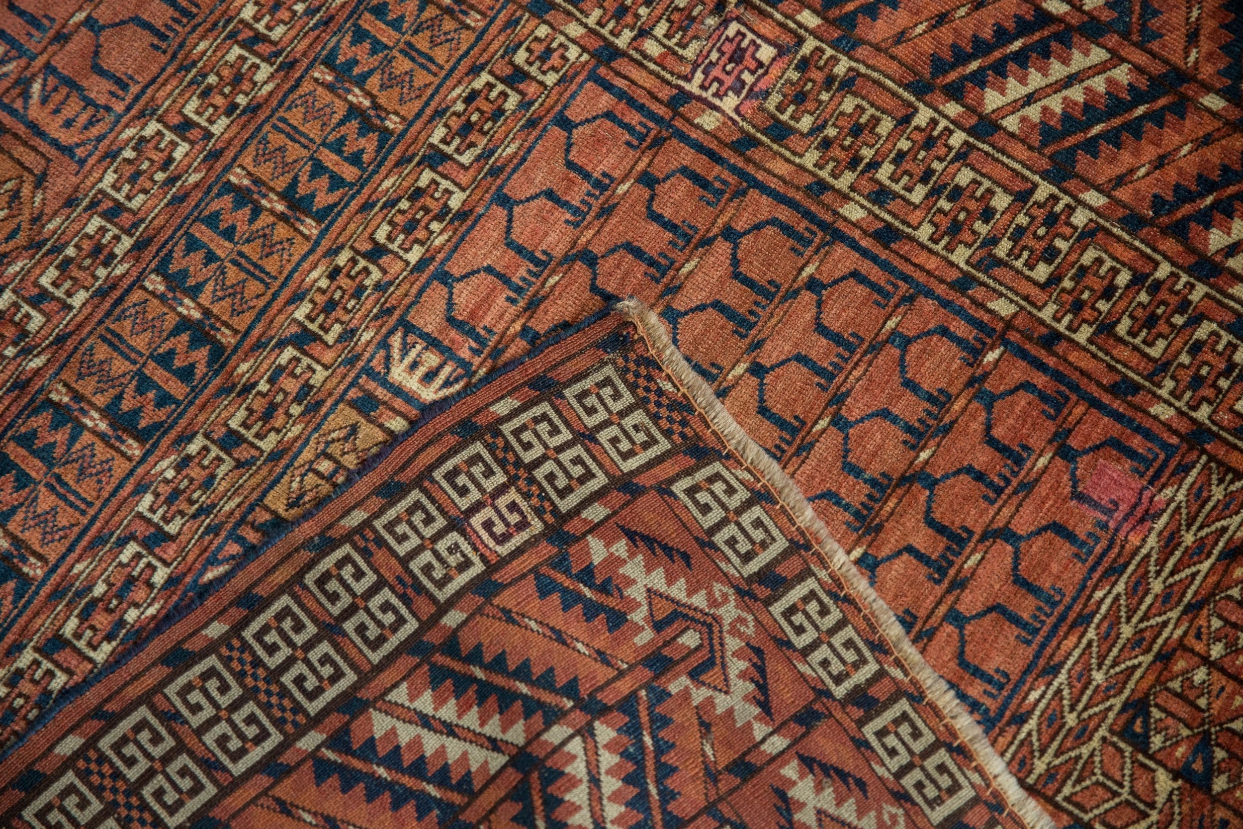 4x5 Antique Turkmen Square Rug by Old New House® - product image 9 for Resin Society
