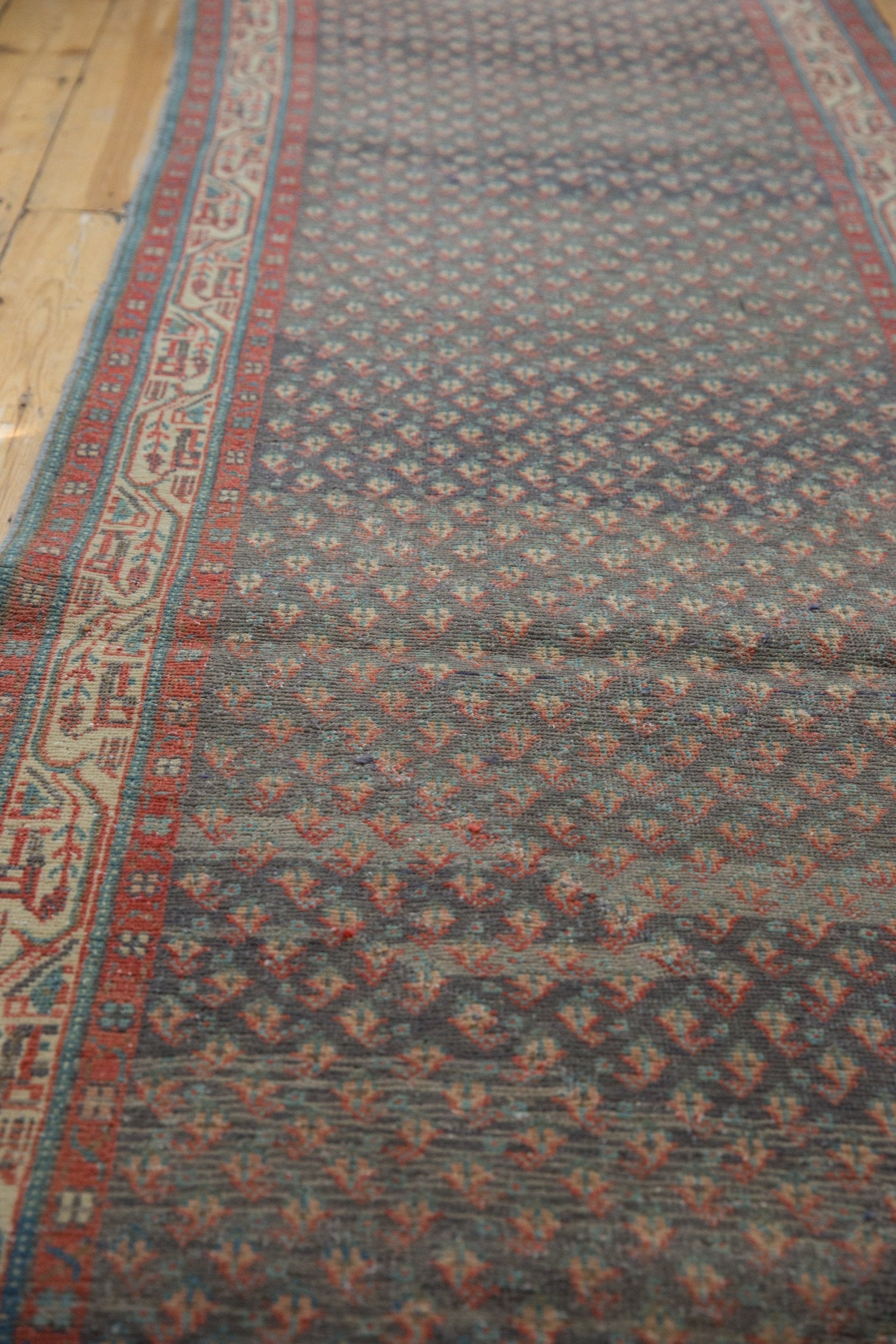 3.5x9.5 Vintage Distressed Serbend Rug Runner by Old New House® - product image 5 for Resin Society