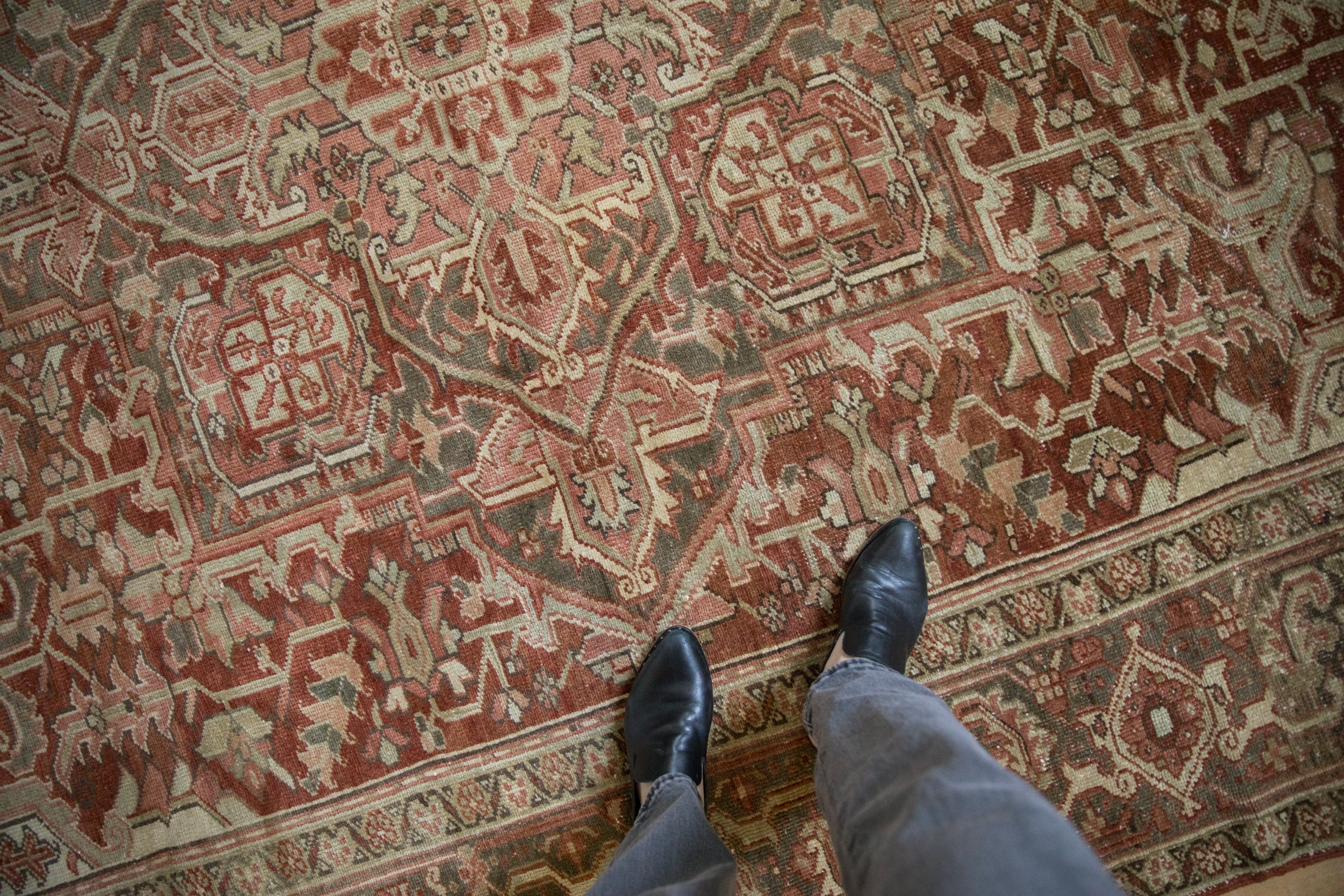 8x12.5 Vintage Distressed Heriz Carpet by Old New House® - product image 2 for Resin Society