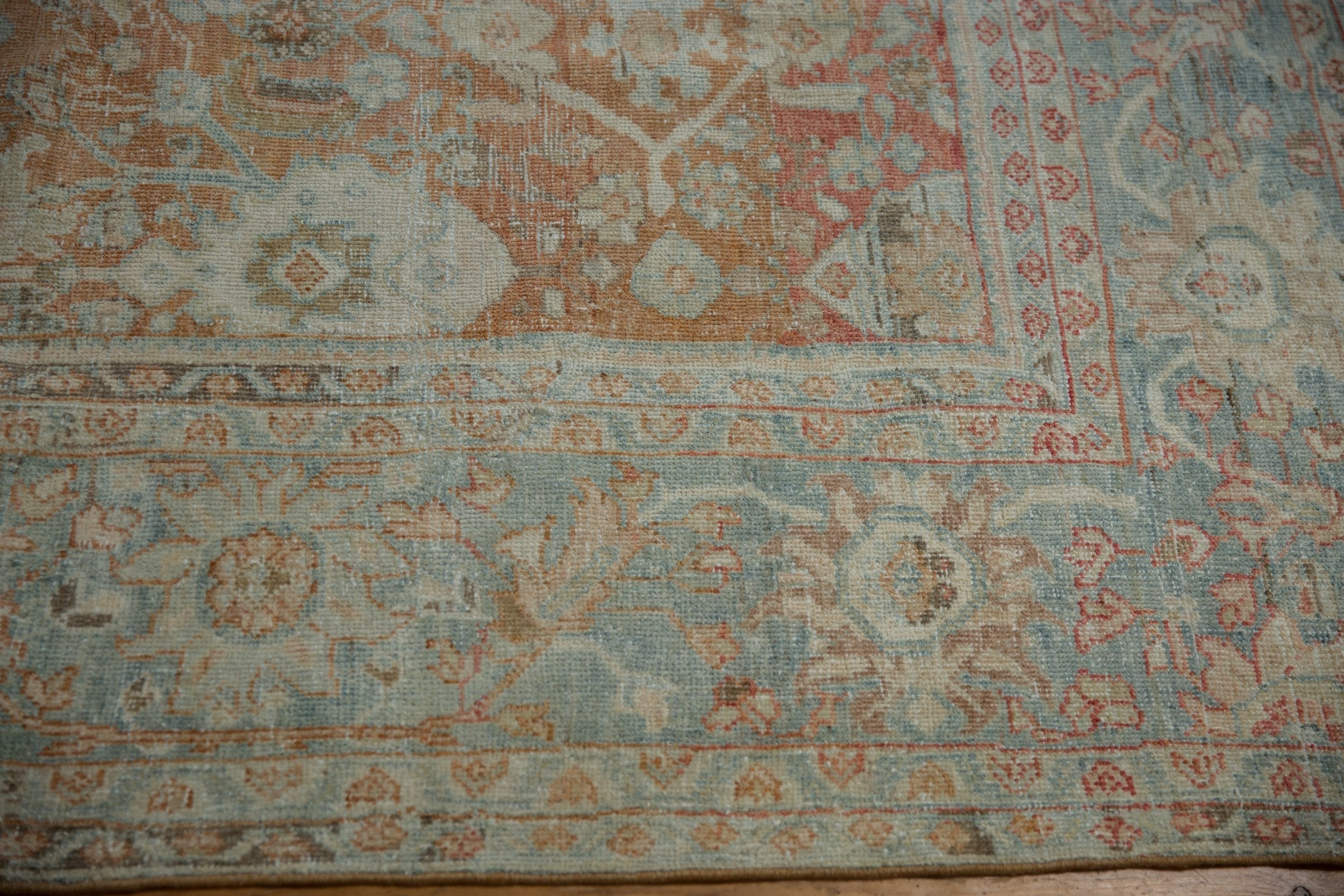 9x11.5 Vintage Distressed Mahal Carpet by Old New House® - product image 8 for Resin Society