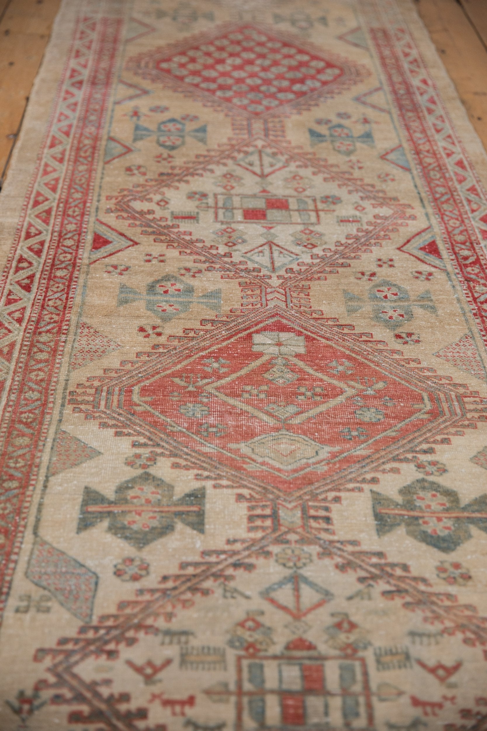 3x13.5 Vintage Distressed Serab Rug Runner by Old New House® - product image 4 for Resin Society