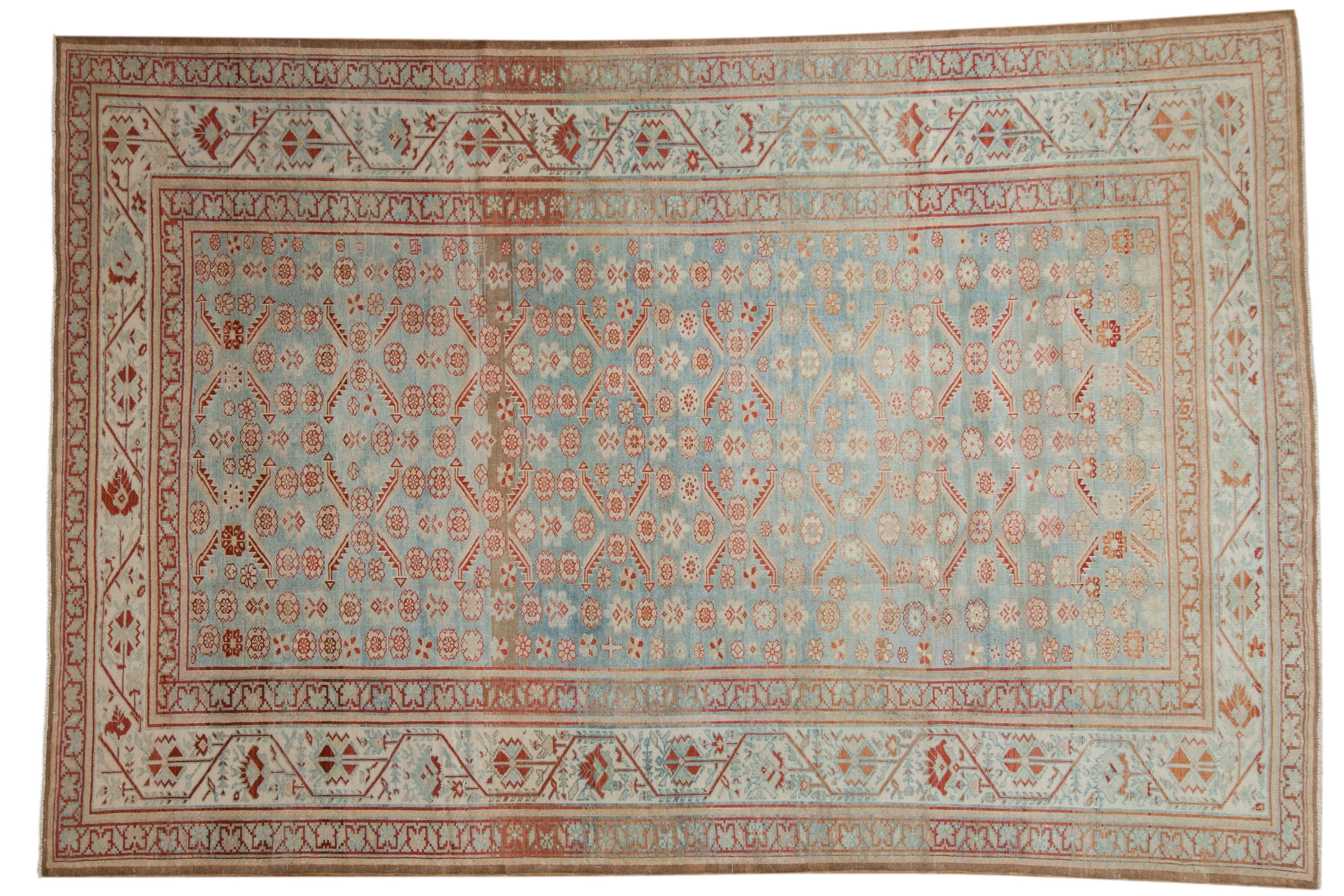 7x10 Vintage Fine Distressed Malayer Carpet by Old New House® - main product image for Resin Society
