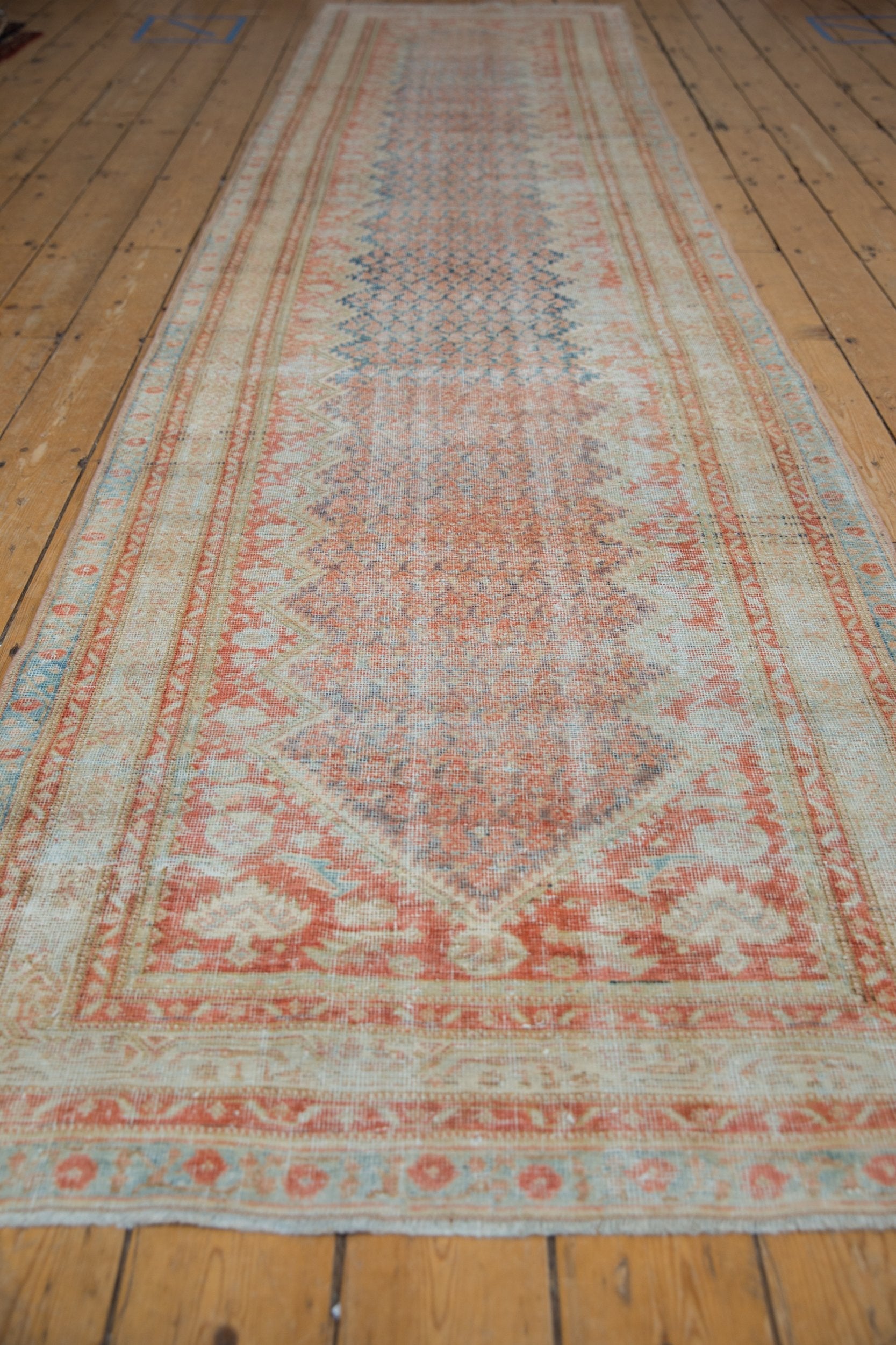 3.5x13.5 Vintage Fine Distressed Mahal Rug Runner by Old New House® - product image 3 for Resin Society