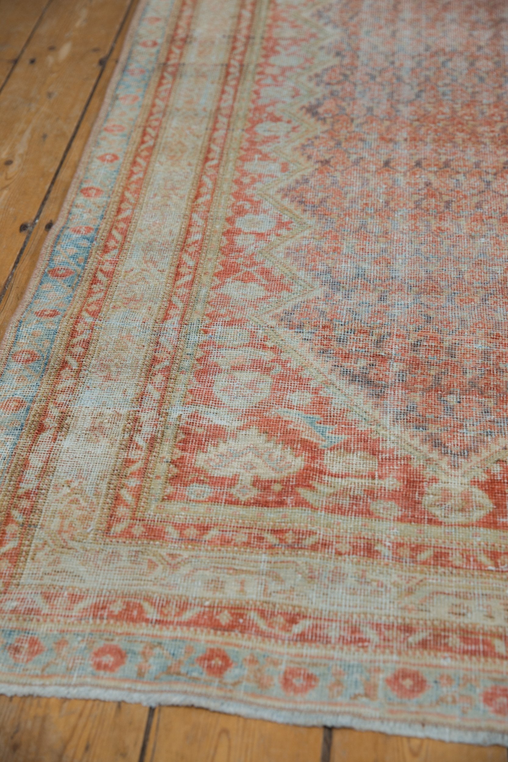 3.5x13.5 Vintage Fine Distressed Mahal Rug Runner by Old New House® - product image 4 for Resin Society