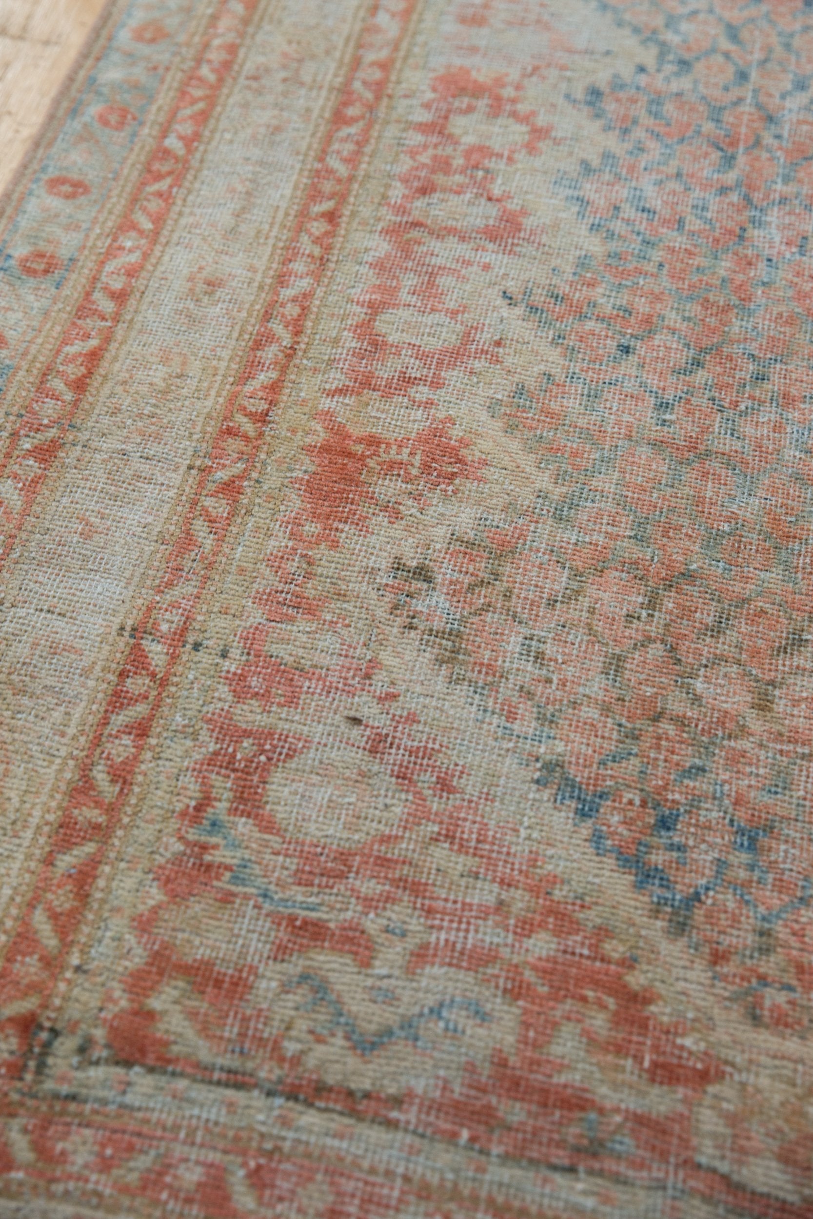 3.5x13.5 Vintage Fine Distressed Mahal Rug Runner by Old New House® - product image 9 for Resin Society
