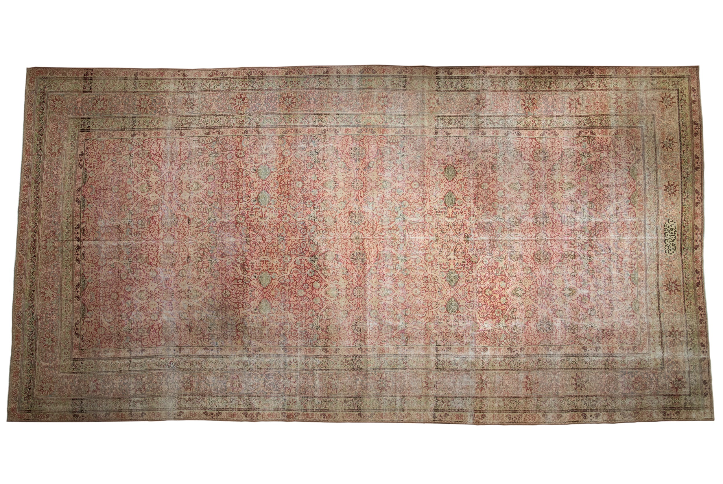 9.5x18.5 Antique Distressed Kermanshah Carpet by Old New House® - main product image for Resin Society