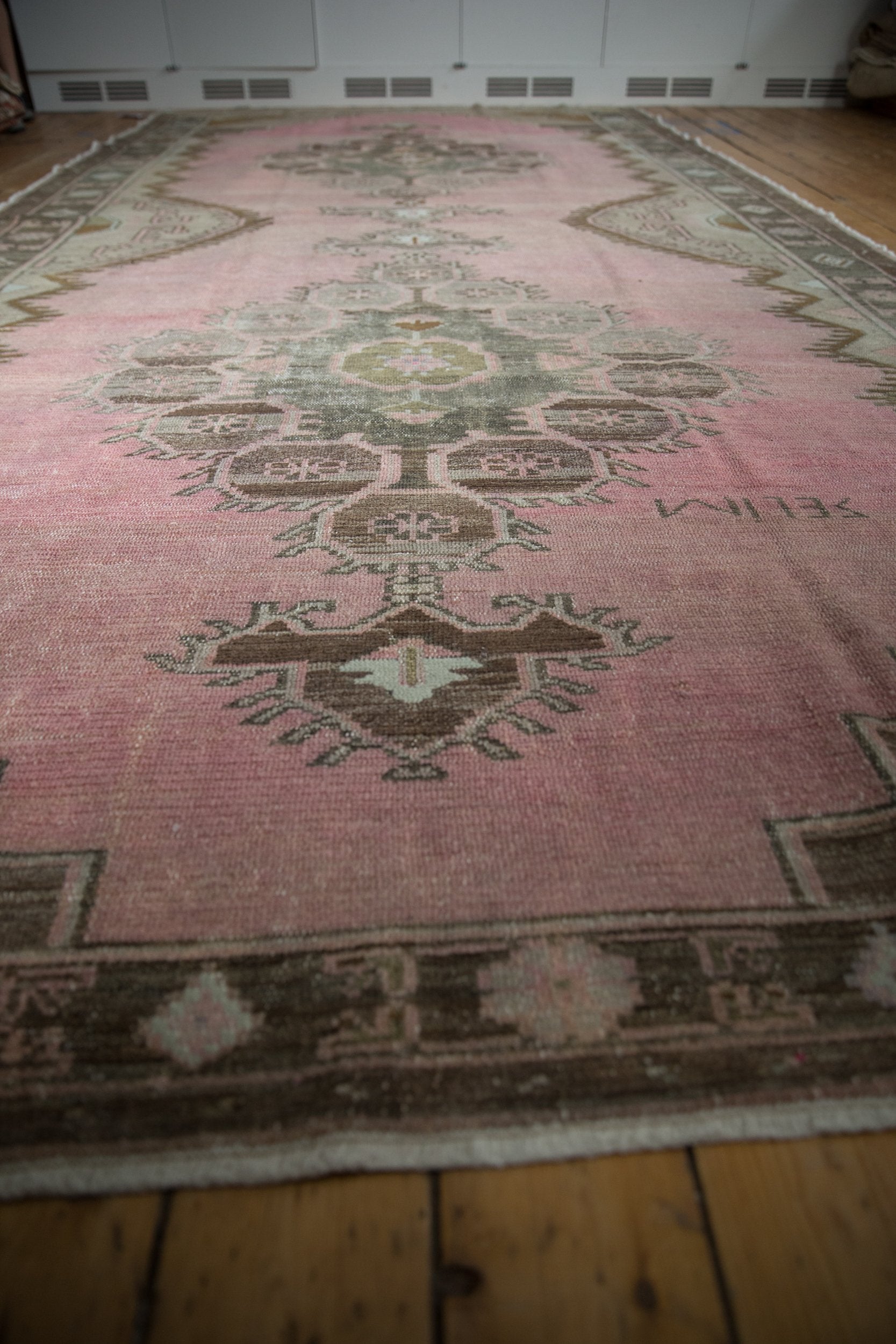 RESERVED 7.5x15.5 Vintage Distressed Kars Carpet Runner