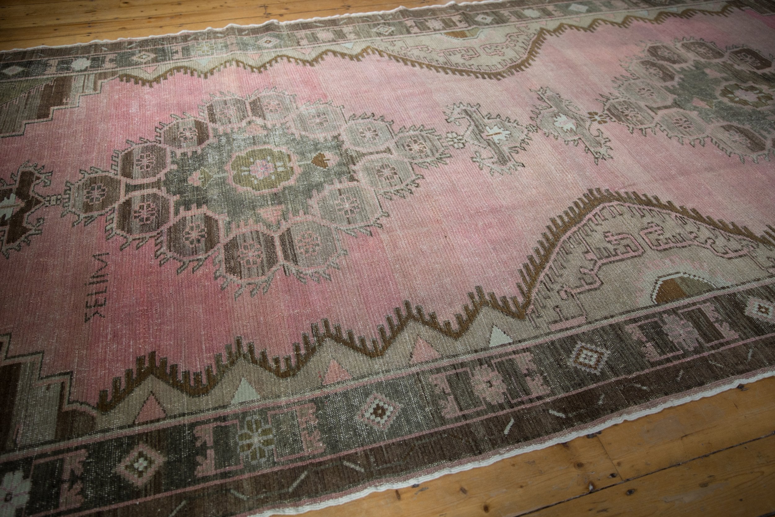 RESERVED 7.5x15.5 Vintage Distressed Kars Carpet Runner