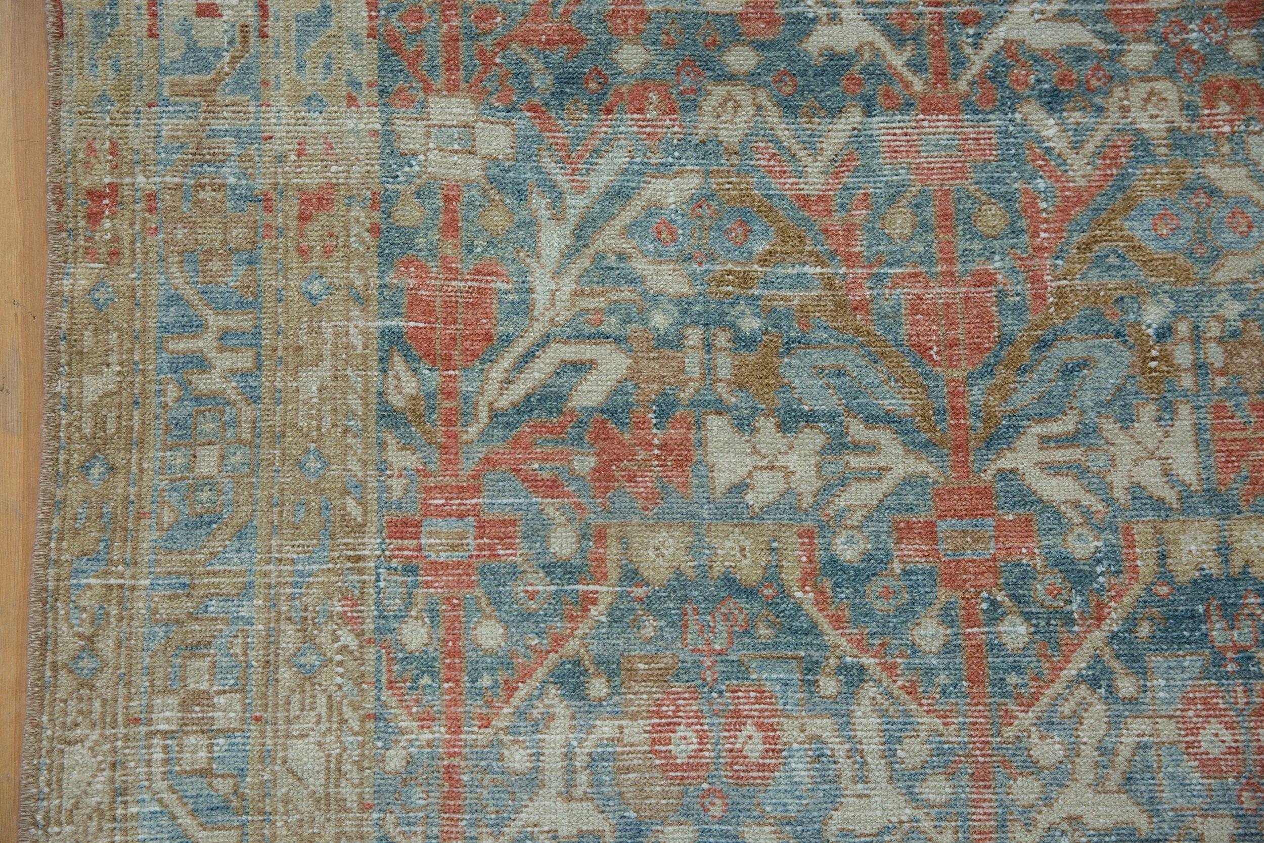 4x13.5 Vintage Distressed Hamadan Rug Runner by Old New House® - product image 6 for Resin Society