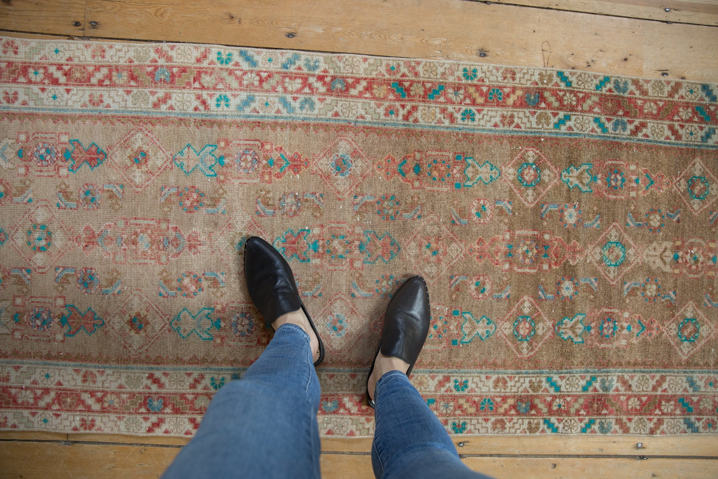 3x16 Vintage Distressed Fragment Hamadan Rug Runner by Old New House® - product image 2 for Resin Society
