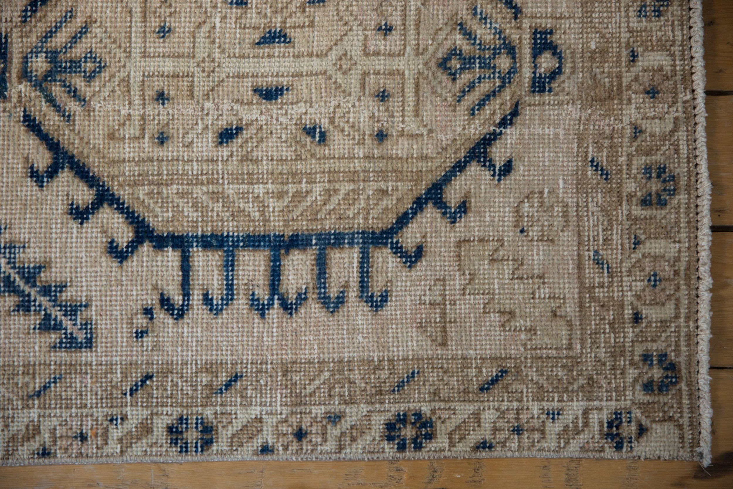 2.5x12 Vintage Distressed Fragment Karaja Rug Runner by Old New House® - product image 5 for Resin Society
