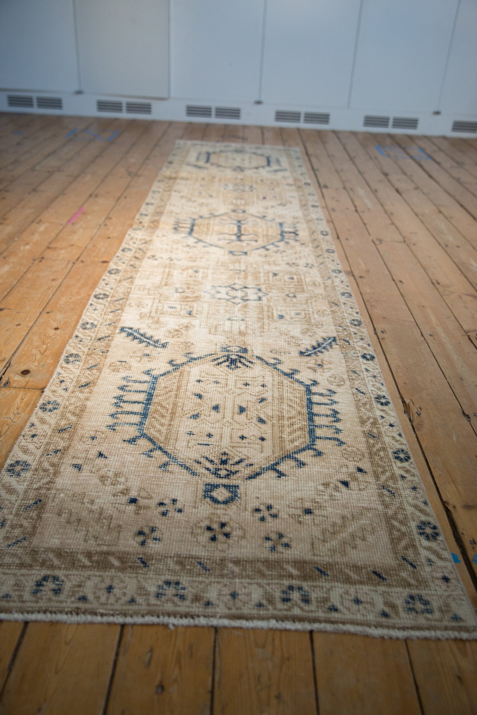2.5x12 Vintage Distressed Fragment Karaja Rug Runner by Old New House® - product image 9 for Resin Society