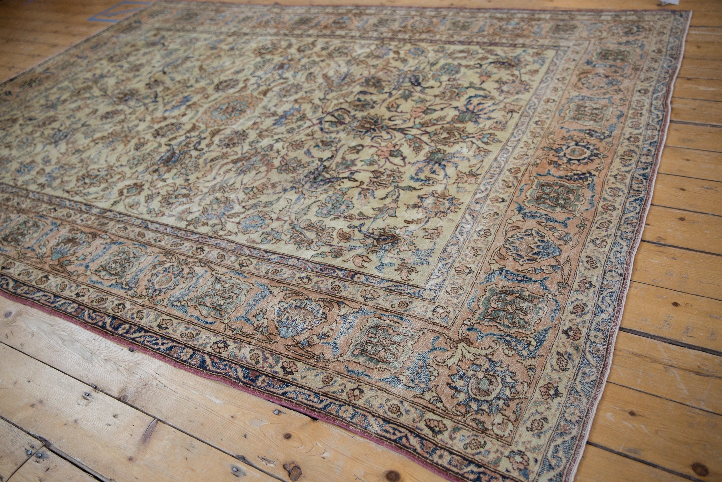 7x9.5 Vintage Distressed Isfahan Carpet by Old New House® - product image 3 for Resin Society