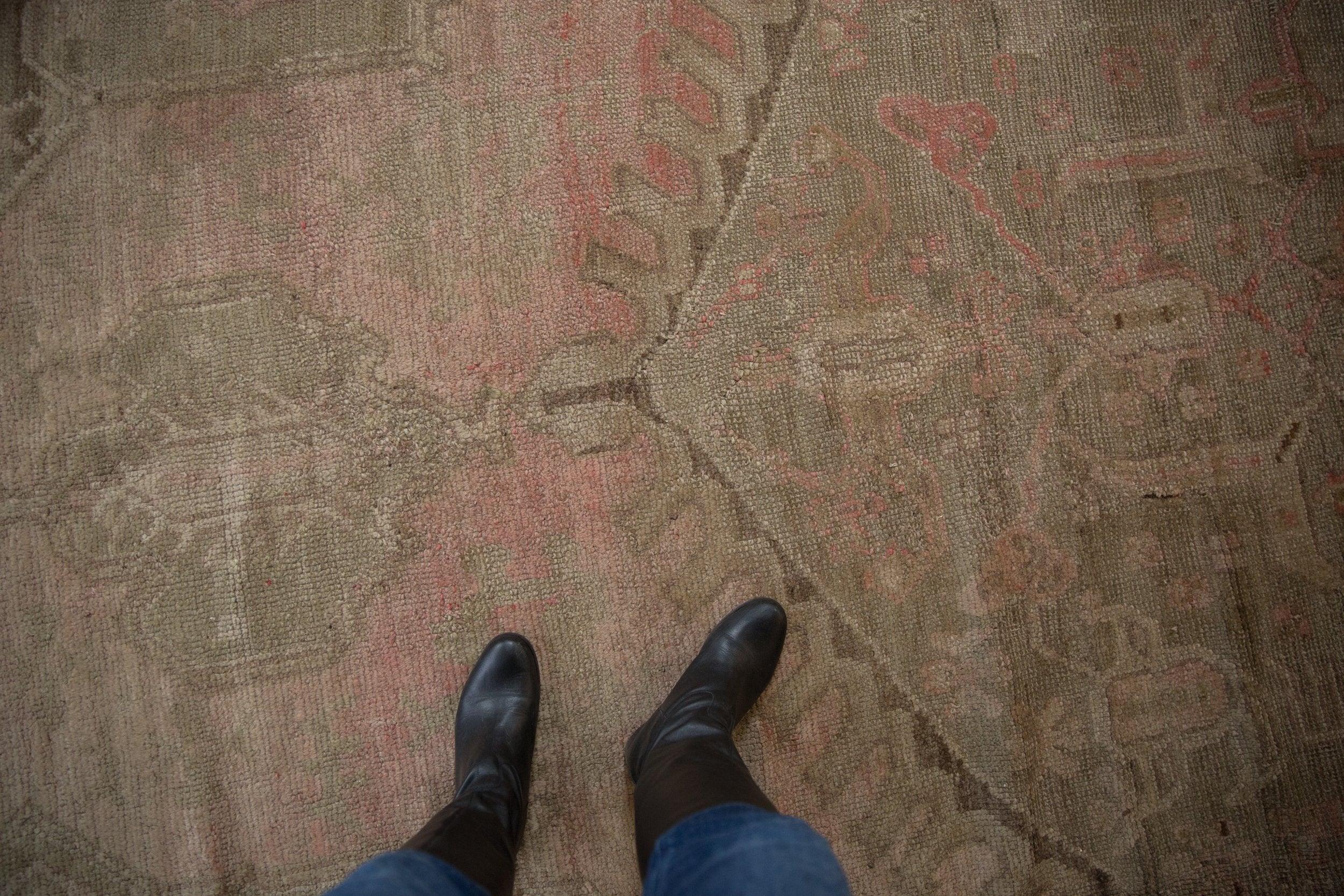15.5x19.5 Vintage Distressed Oushak Carpet by Old New House® - product image 2 for Resin Society