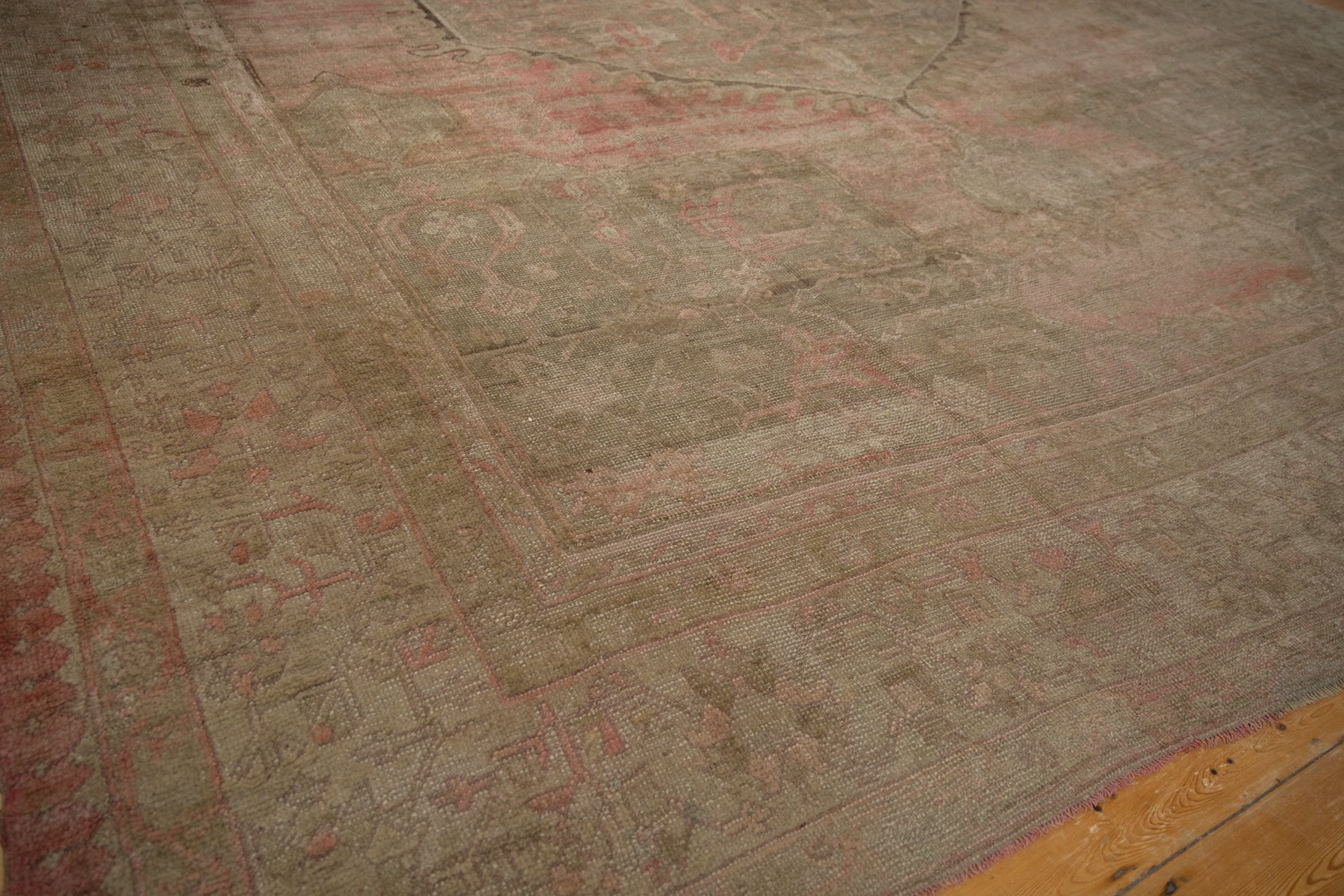 15.5x19.5 Vintage Distressed Oushak Carpet by Old New House® - product image 5 for Resin Society