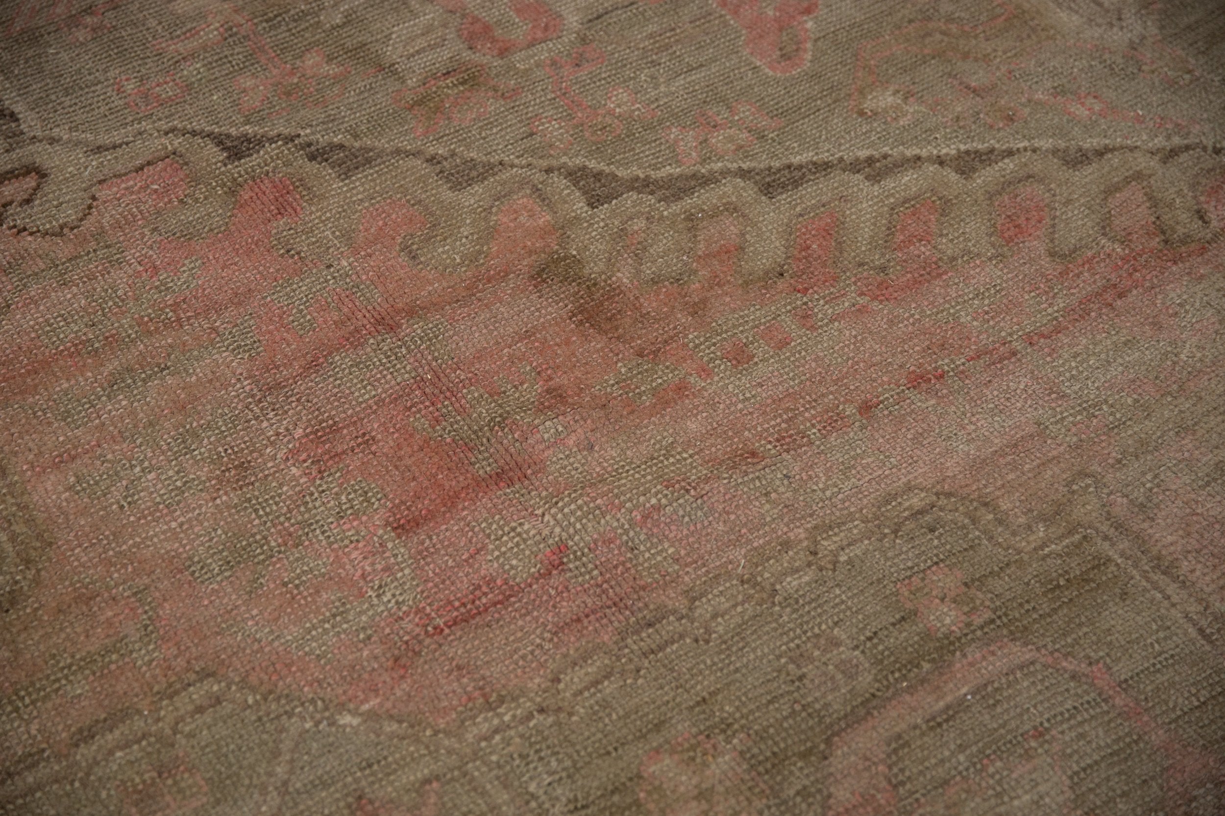 15.5x19.5 Vintage Distressed Oushak Carpet by Old New House® - product image 6 for Resin Society