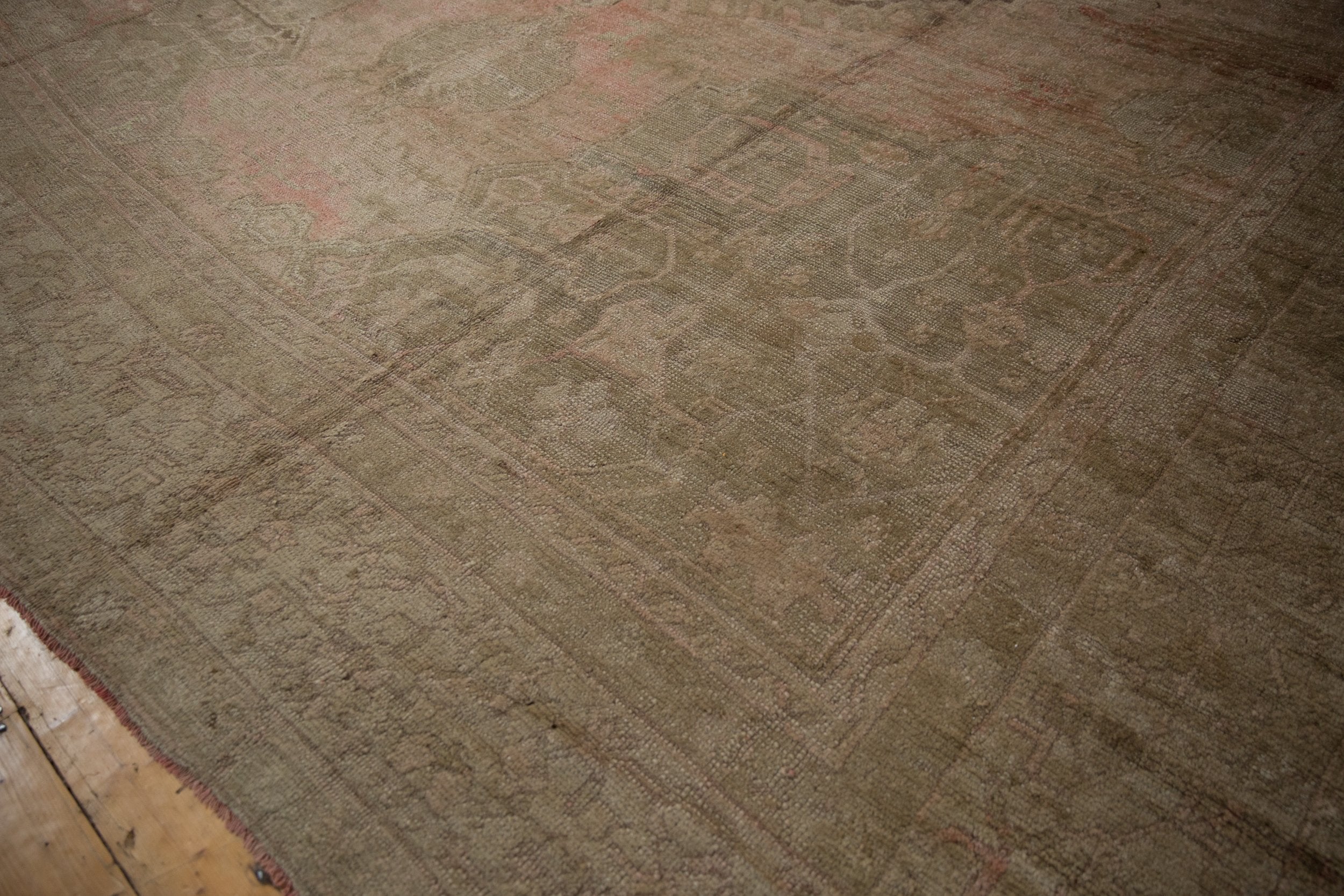 15.5x19.5 Vintage Distressed Oushak Carpet by Old New House® - product image 9 for Resin Society