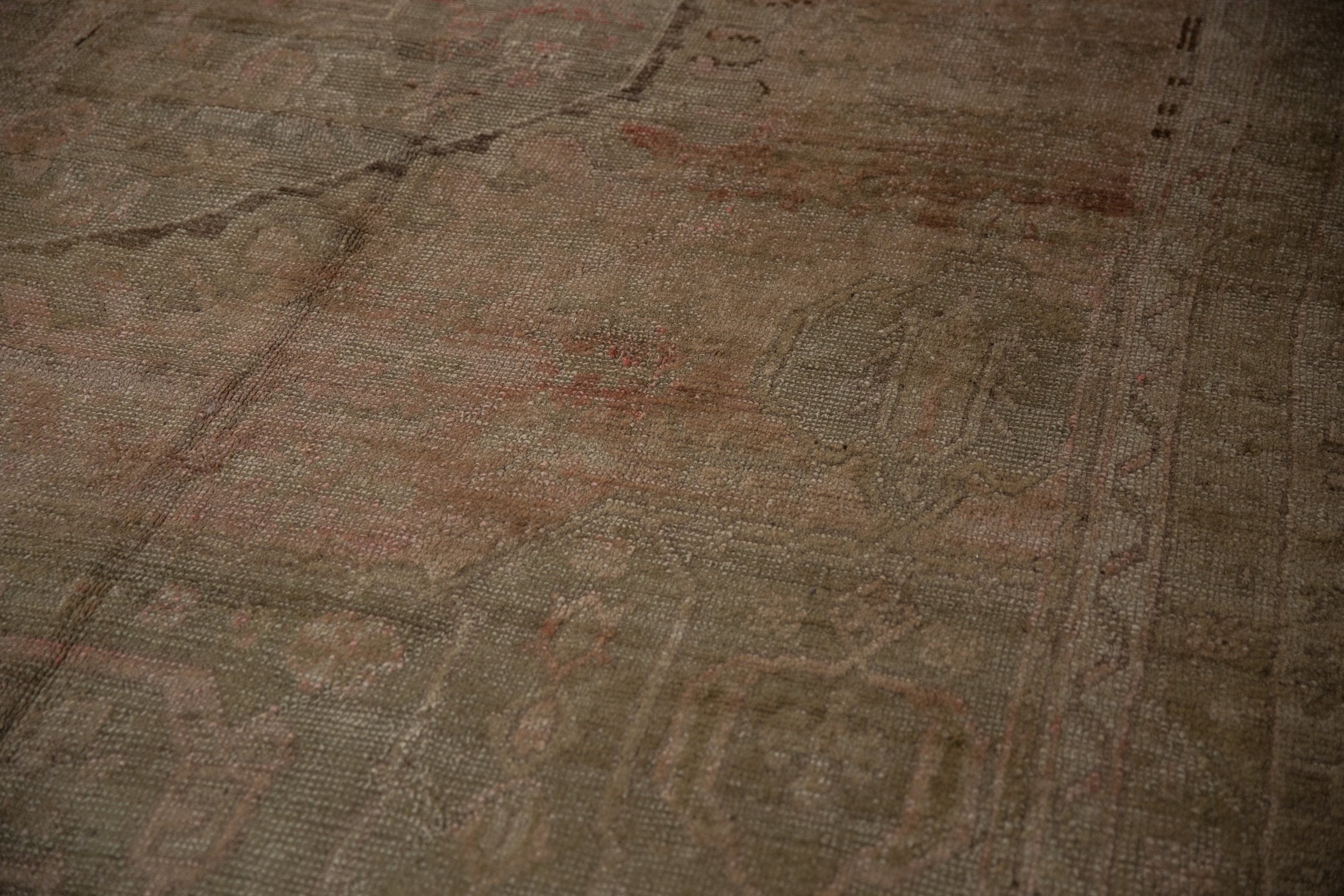 15.5x19.5 Vintage Distressed Oushak Carpet by Old New House® - product image 10 for Resin Society
