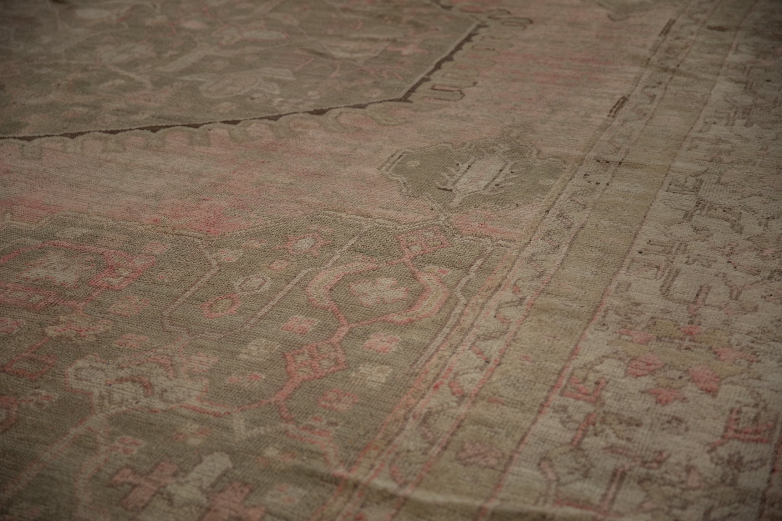 15.5x19.5 Vintage Distressed Oushak Carpet by Old New House® - product image 12 for Resin Society