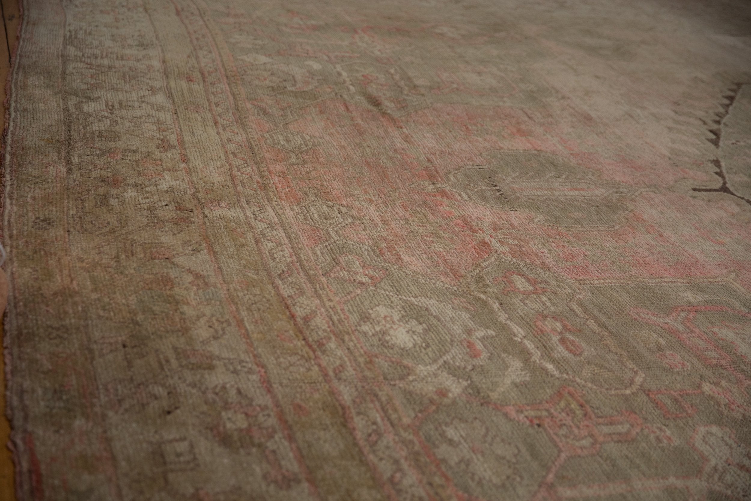 15.5x19.5 Vintage Distressed Oushak Carpet by Old New House® - product image 13 for Resin Society