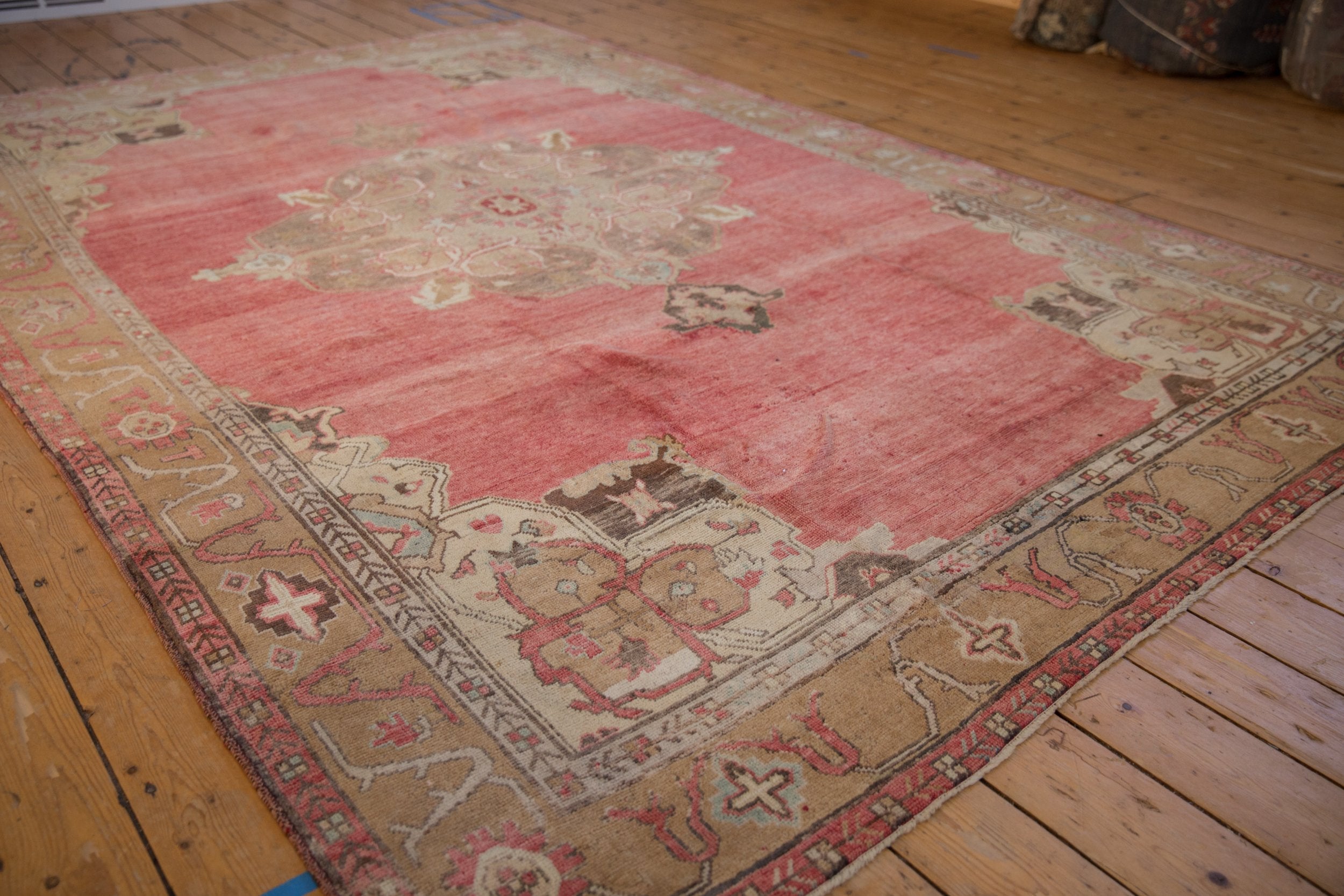 RESERVED 7.5x11 Vintage Distressed Oushak Carpet