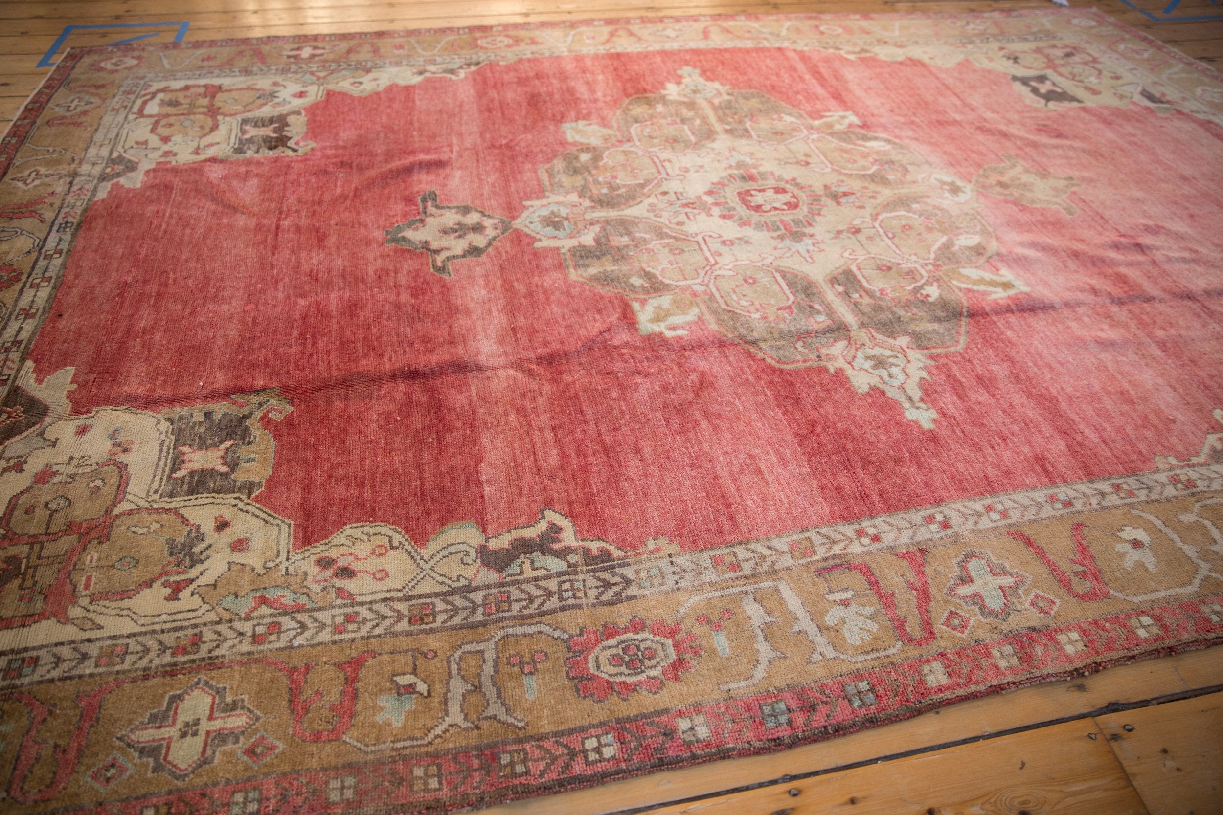 RESERVED 7.5x11 Vintage Distressed Oushak Carpet