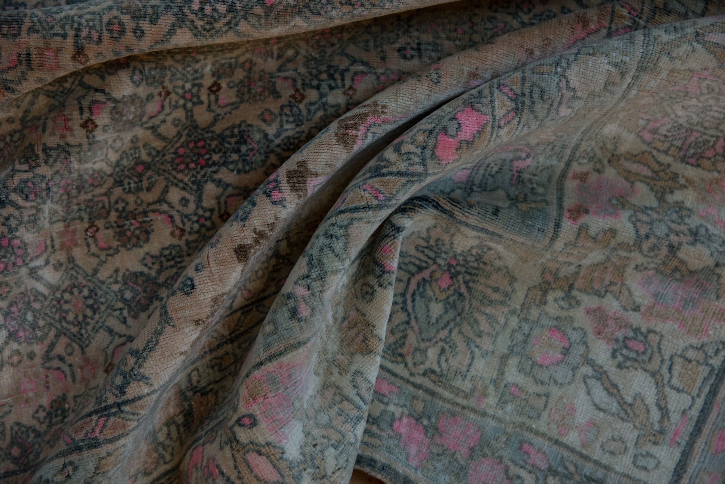 7x10.5 Vintage Distressed Bijar Carpet by Old New House® - product image 10 for Resin Society