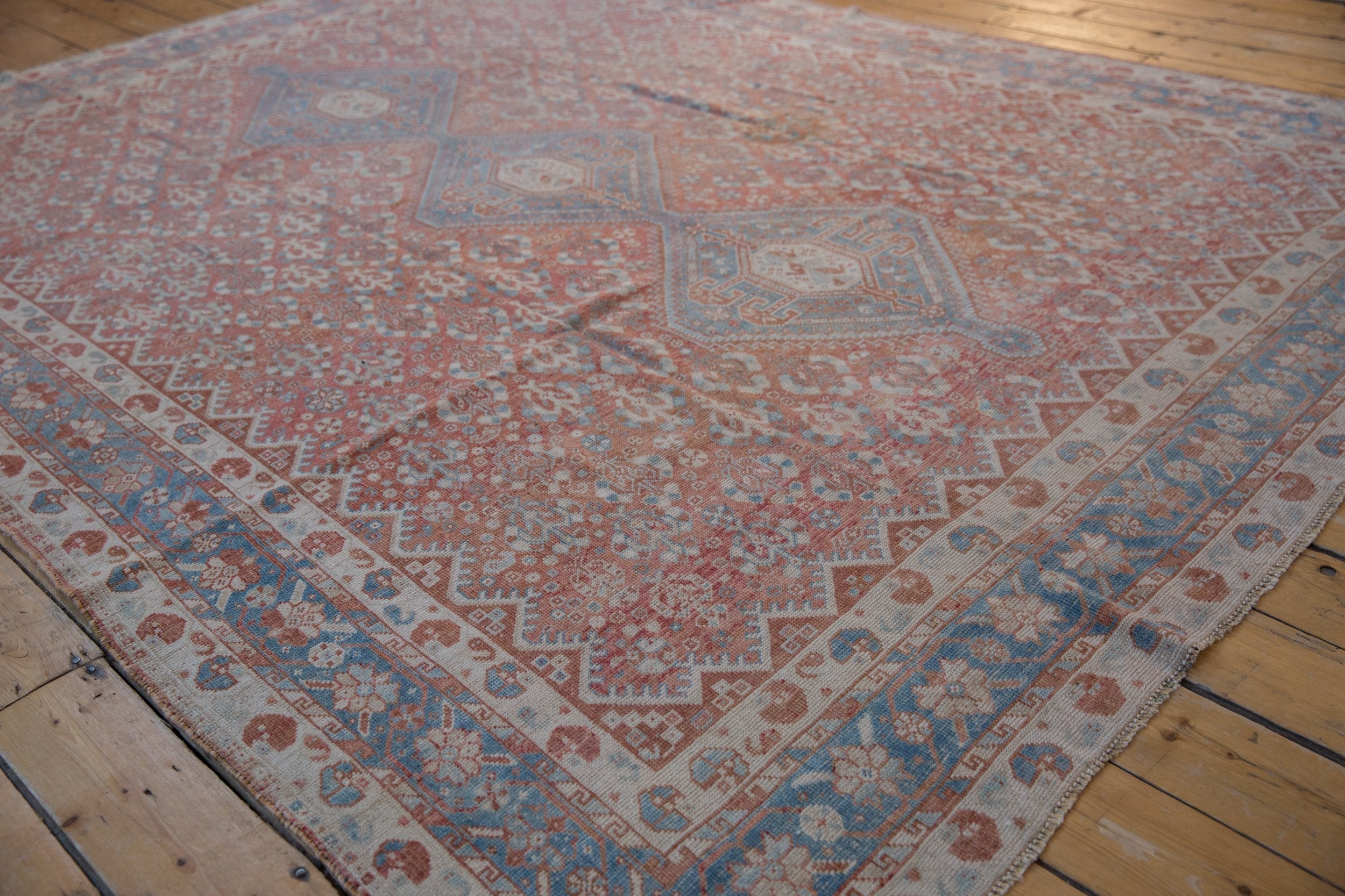 7.5x10 Vintage Distressed Qashqai Carpet by Old New House® - product image 4 for Resin Society