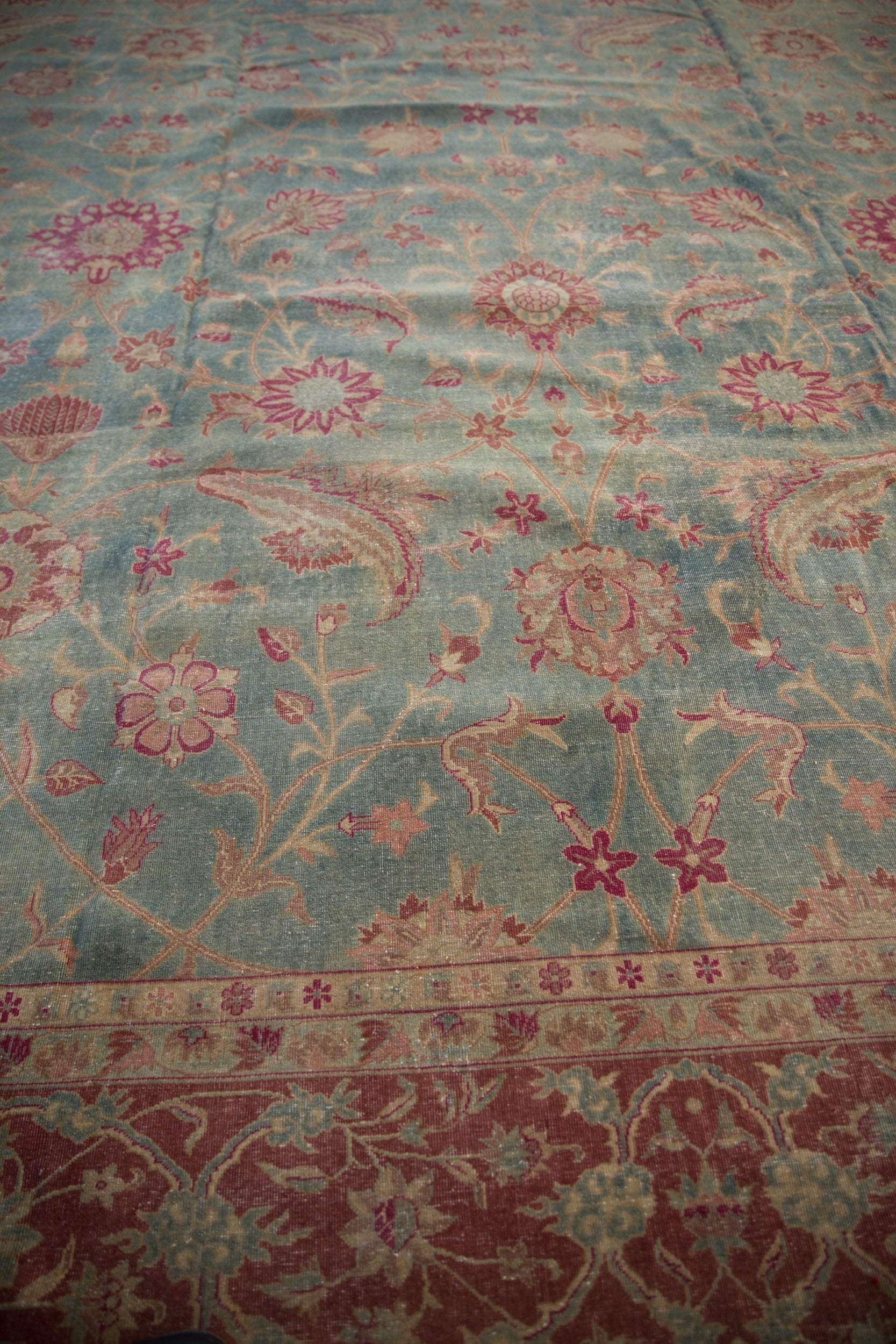11.5x17 Vintage Distressed Yezd Carpet by Old New House® - product image 8 for Resin Society