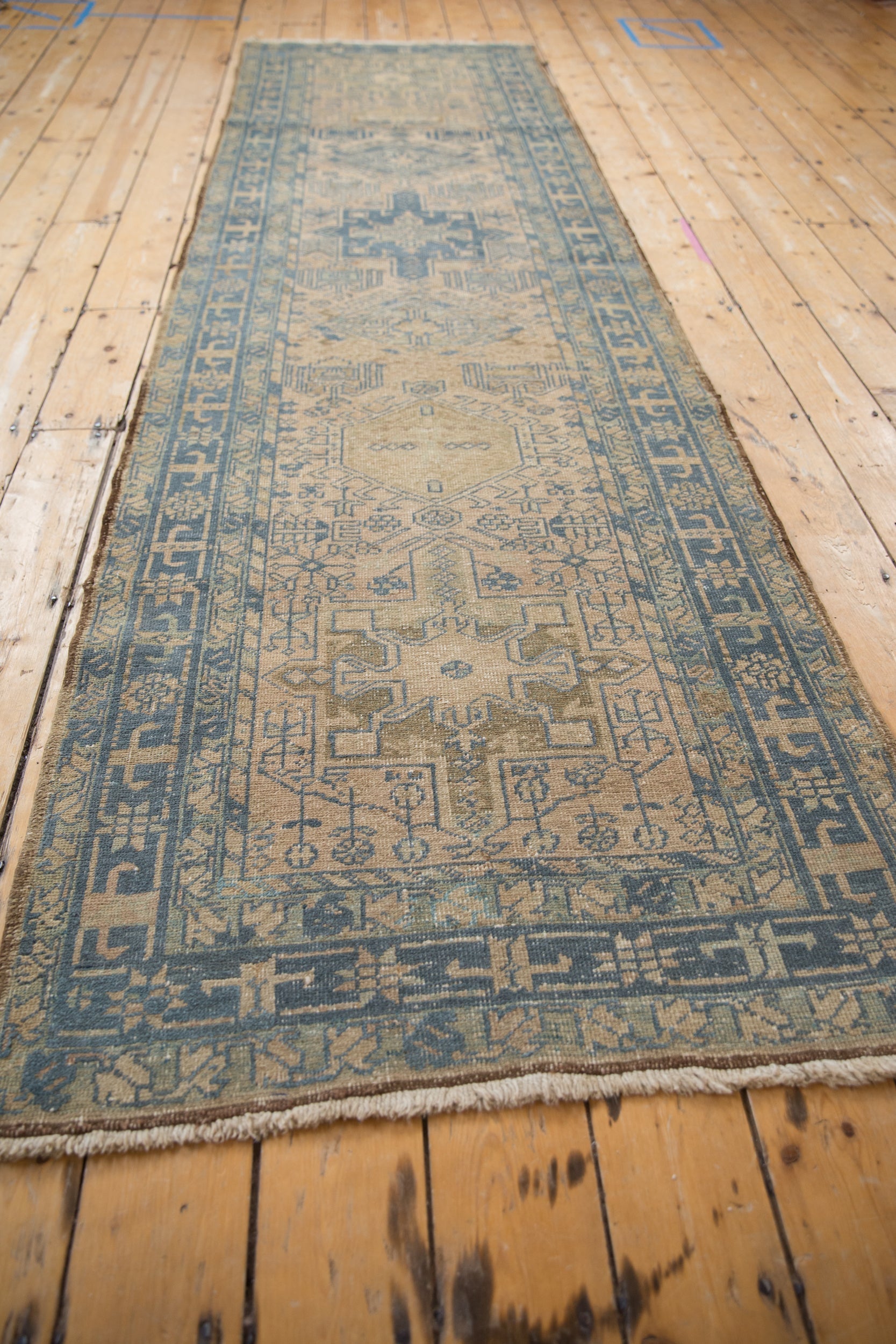 3x11 Vintage Distressed Karaja Rug Runner by Old New House® - product image 3 for Resin Society