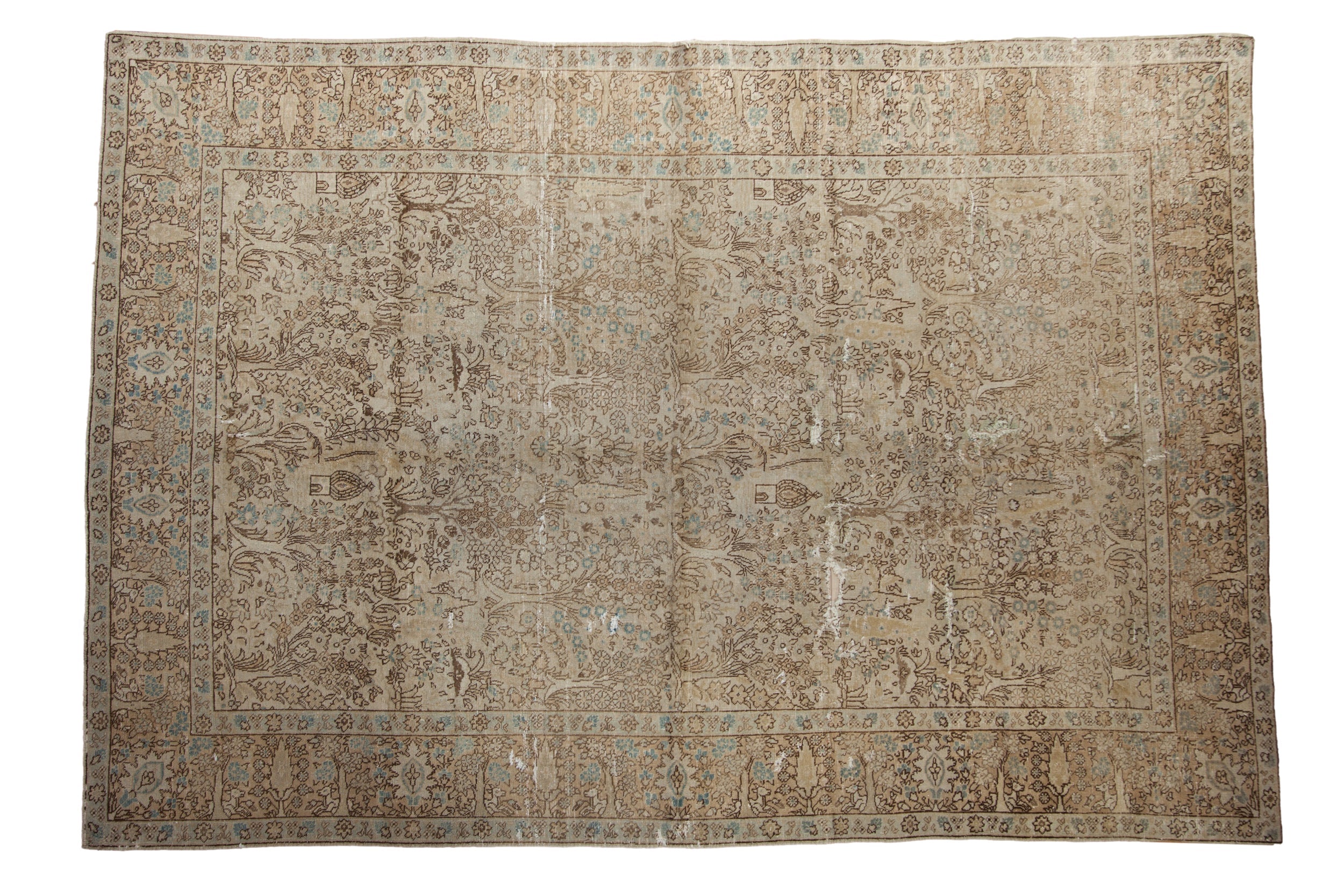 6.5x9.5 Vintage Distressed Tabriz Carpet by Old New House® - main product image for Resin Society