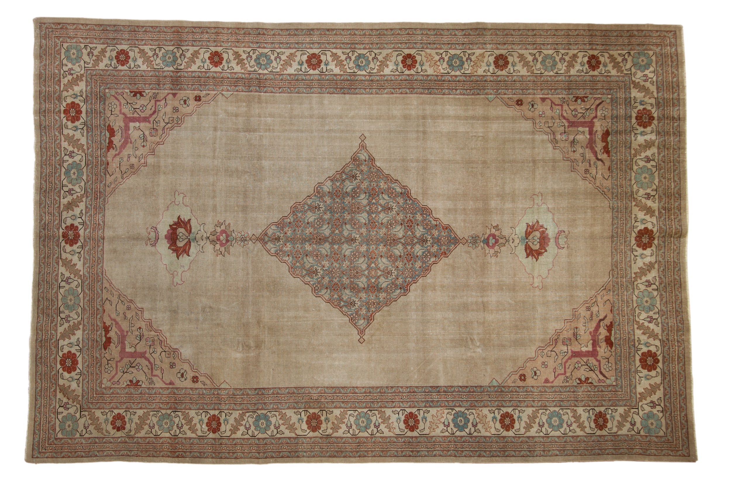 8x12 Vintage Distressed Tabriz Carpet by Old New House® - main product image for Resin Society