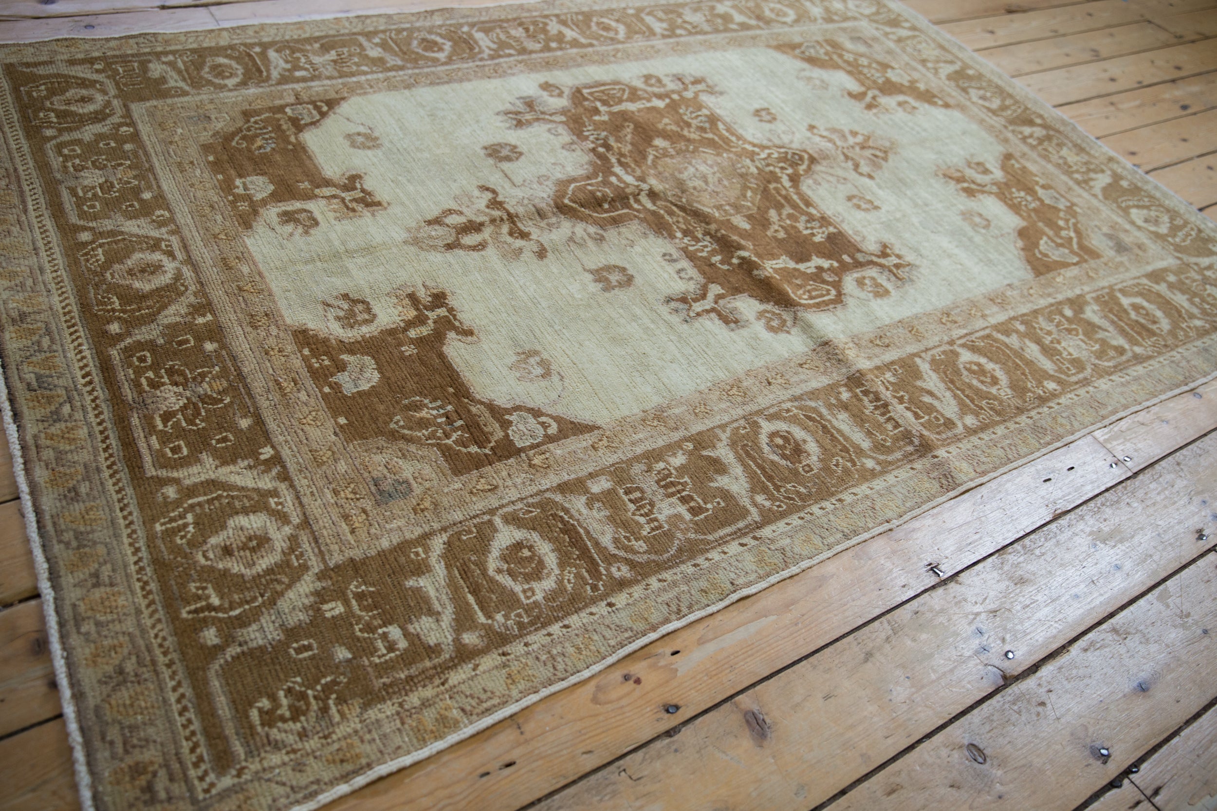 5x7 Vintage Distressed Oushak Rug by Old New House® - product image 6 for Resin Society