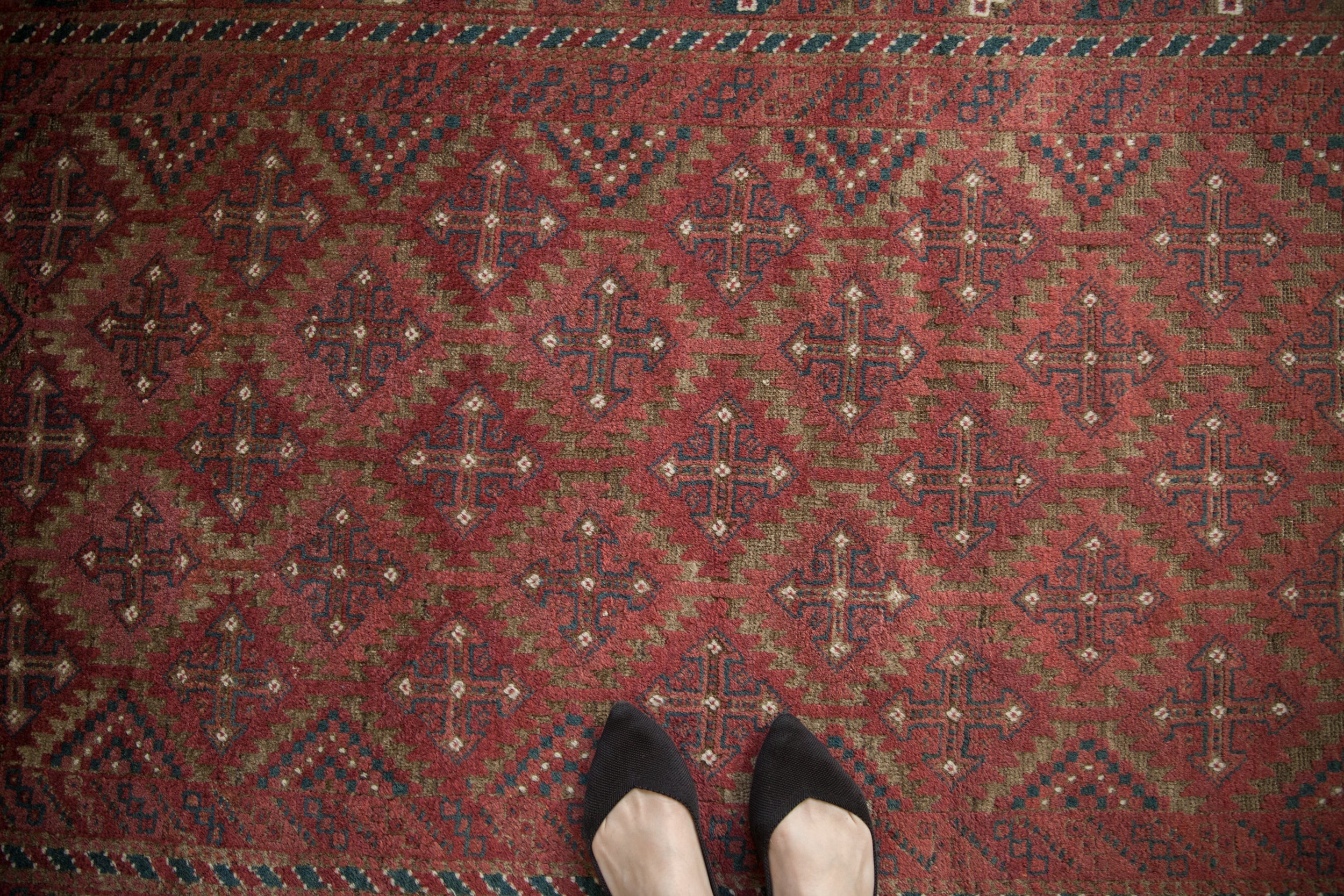 3x6 Vintage Distressed Belouch Rug Runner by Old New House® - product image 2 for Resin Society