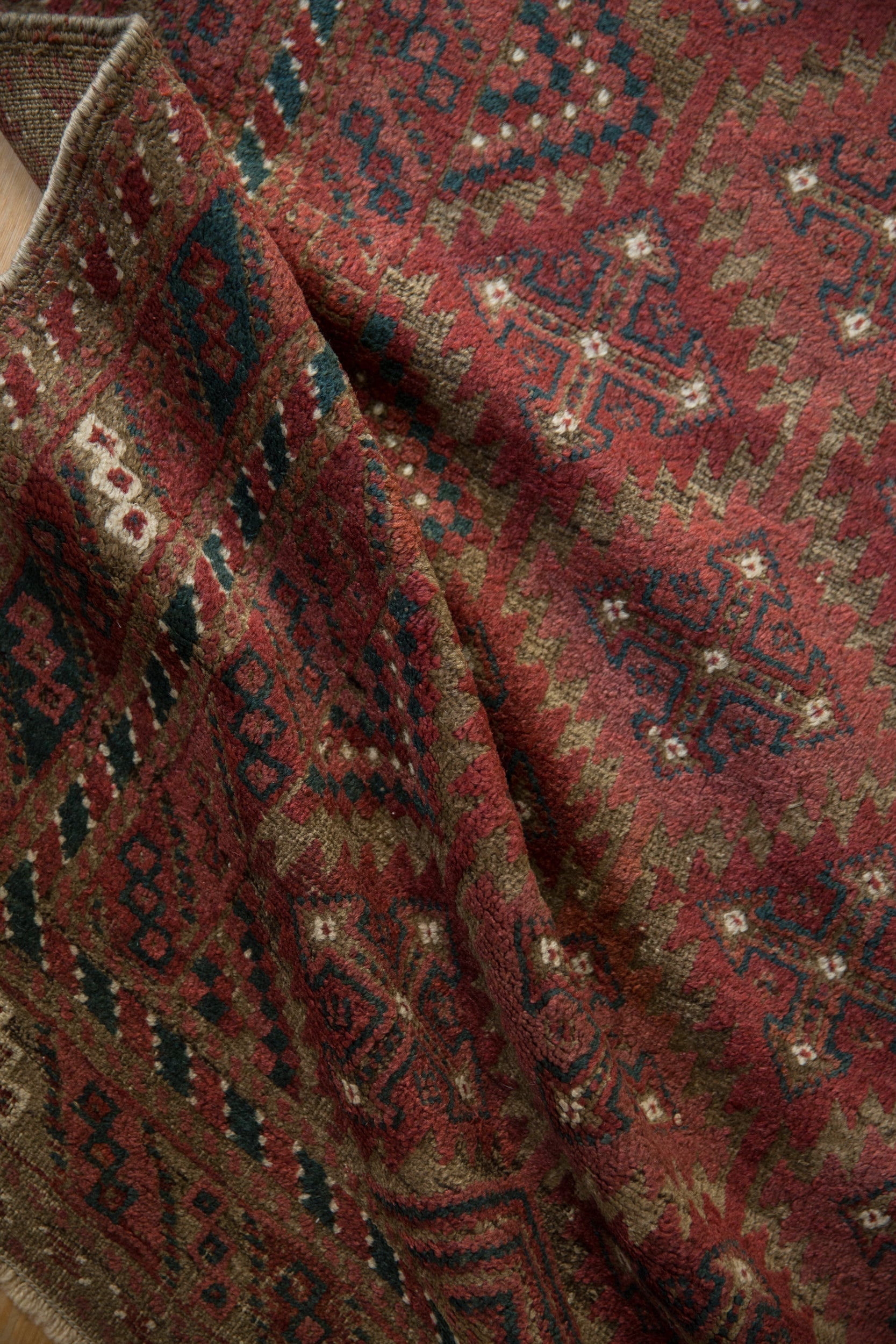 3x6 Vintage Distressed Belouch Rug Runner by Old New House® - product image 7 for Resin Society