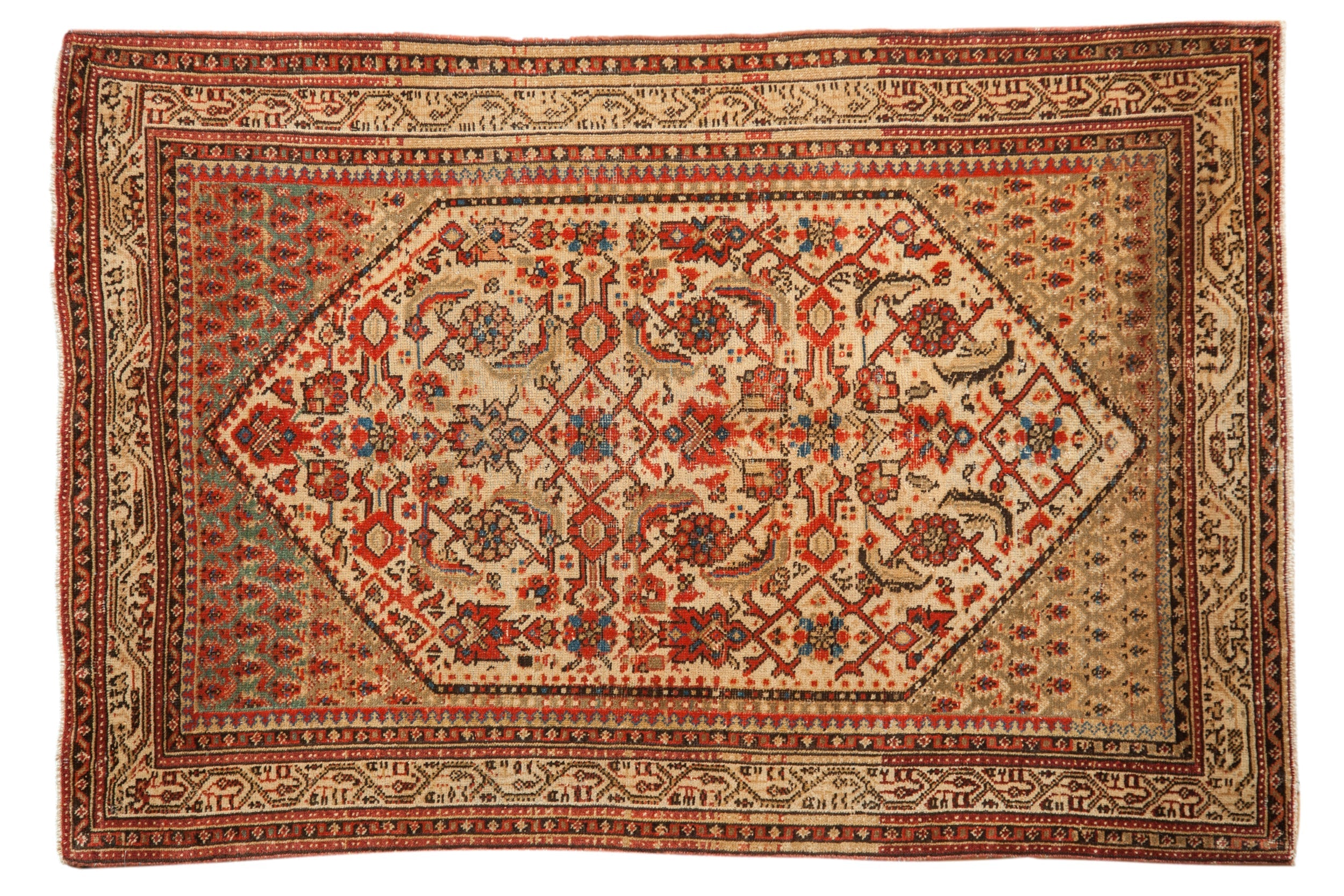 3.5x5 Vintage Distressed Serbend Rug by Old New House® - main product image for Resin Society