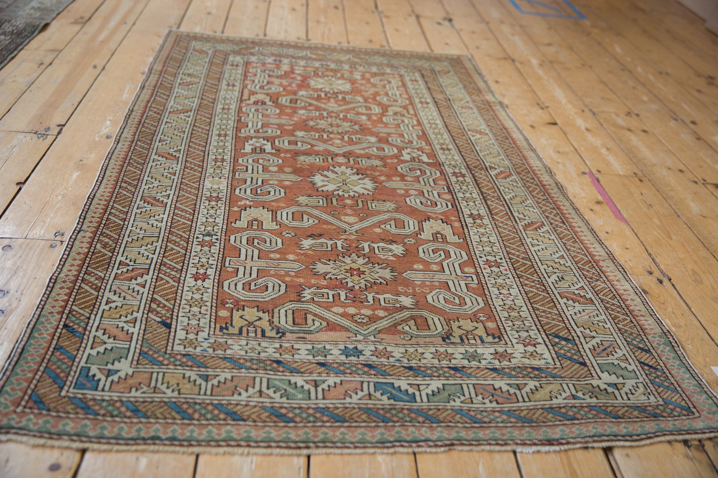 3.5x5.5 Antique Distressed Shirvan Rug by Old New House® - product image 7 for Resin Society