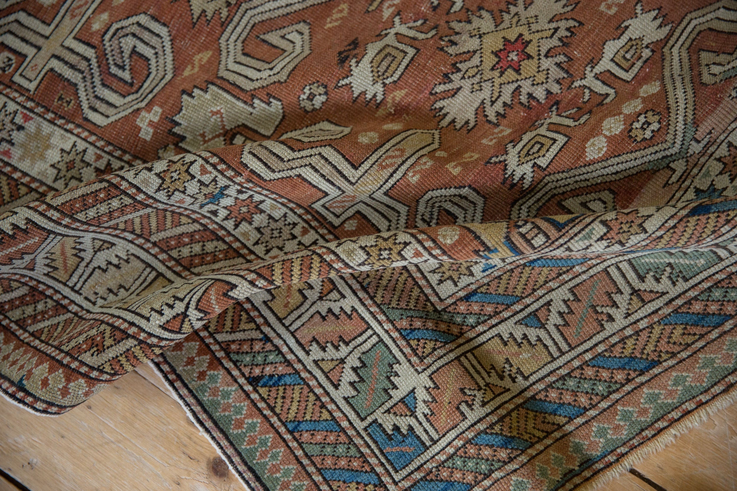 3.5x5.5 Antique Distressed Shirvan Rug by Old New House® - product image 8 for Resin Society