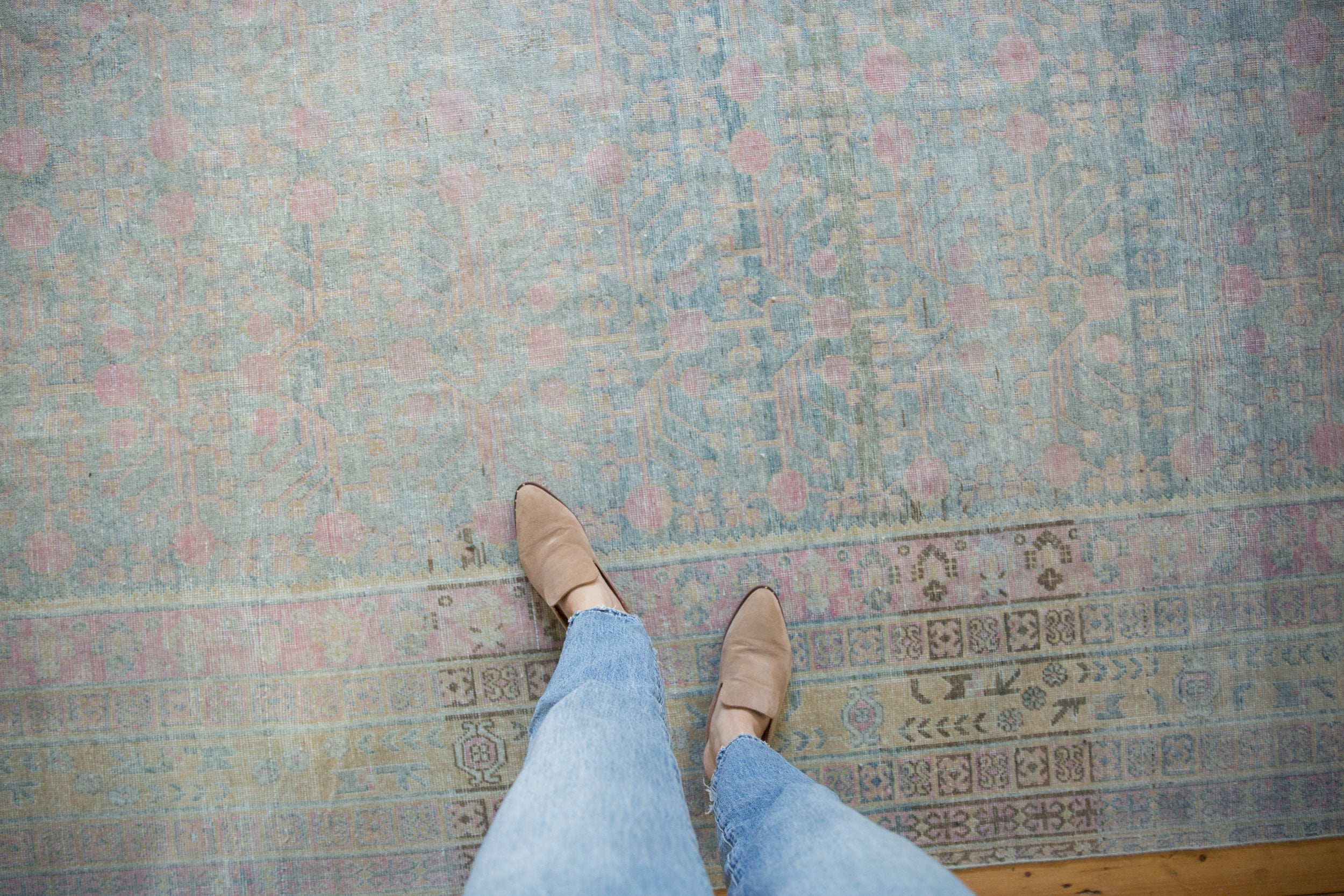 9x17.5 Vintage Distressed Khotan Carpet by Old New House® - product image 2 for Resin Society