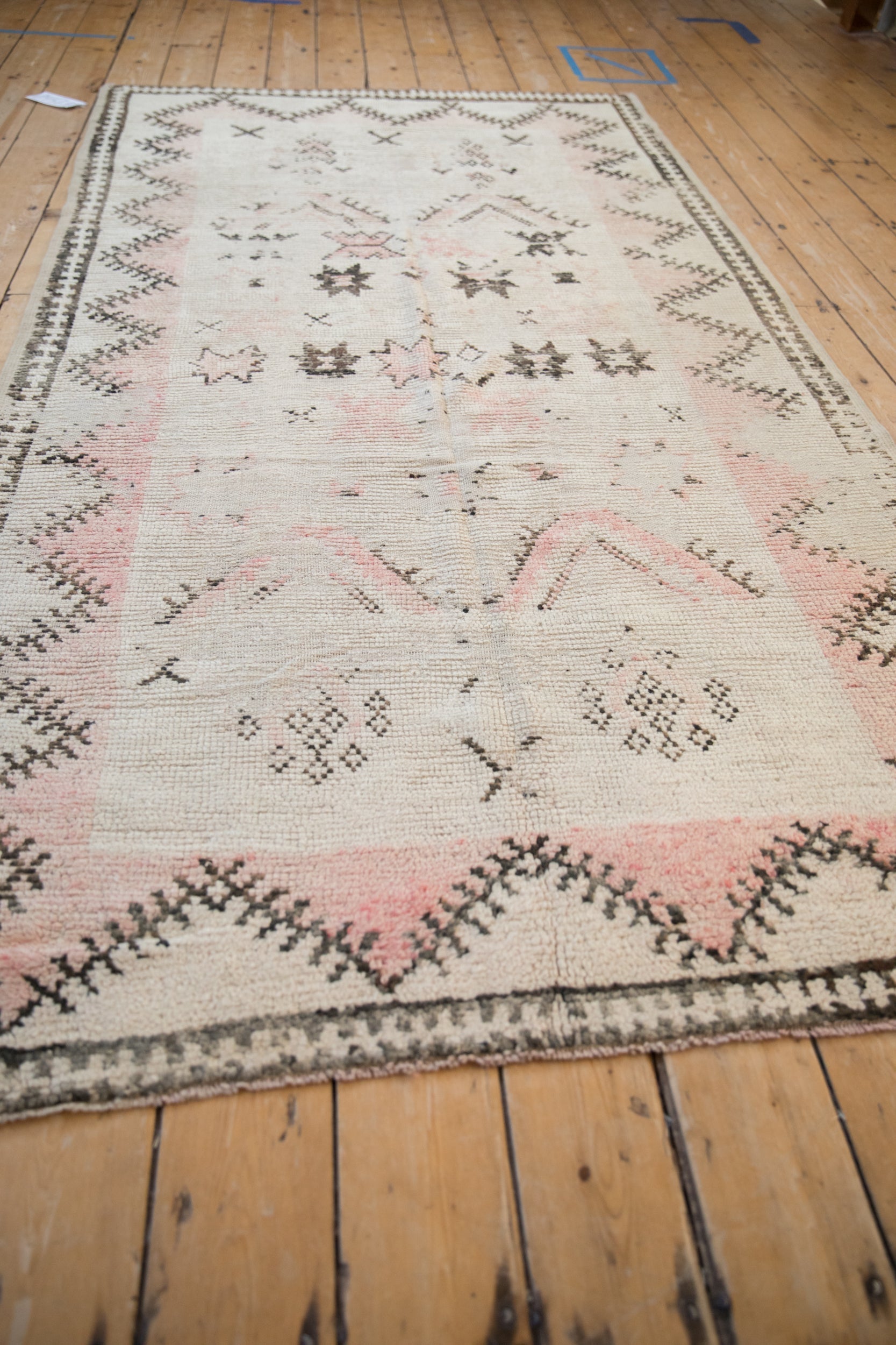 4.5x9 Vintage Distressed Moroccan Rug Runner by Old New House® - product image 10 for Resin Society