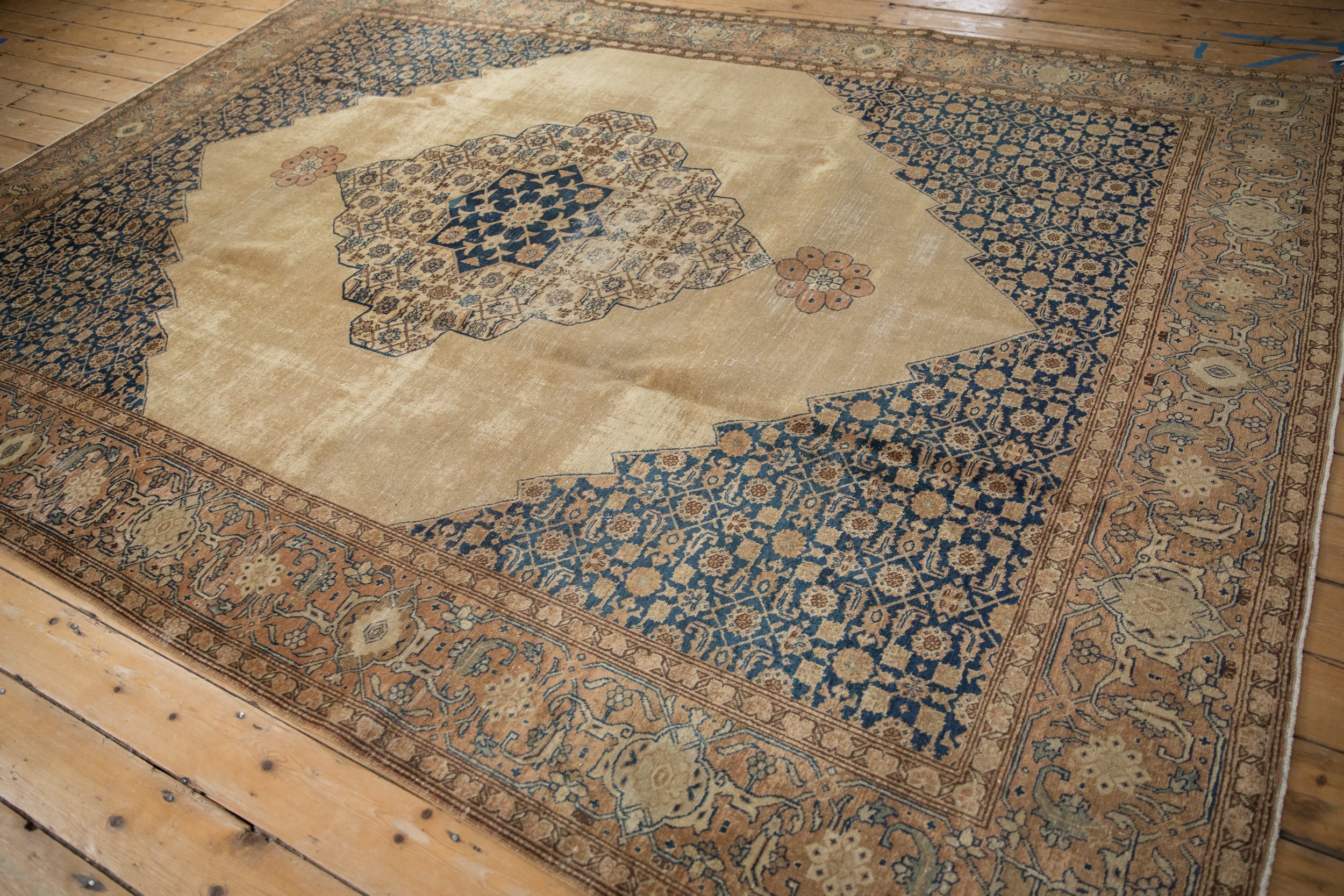 8.5x11 Vintage Distressed Tabriz Carpet by Old New House® - product image 9 for Resin Society