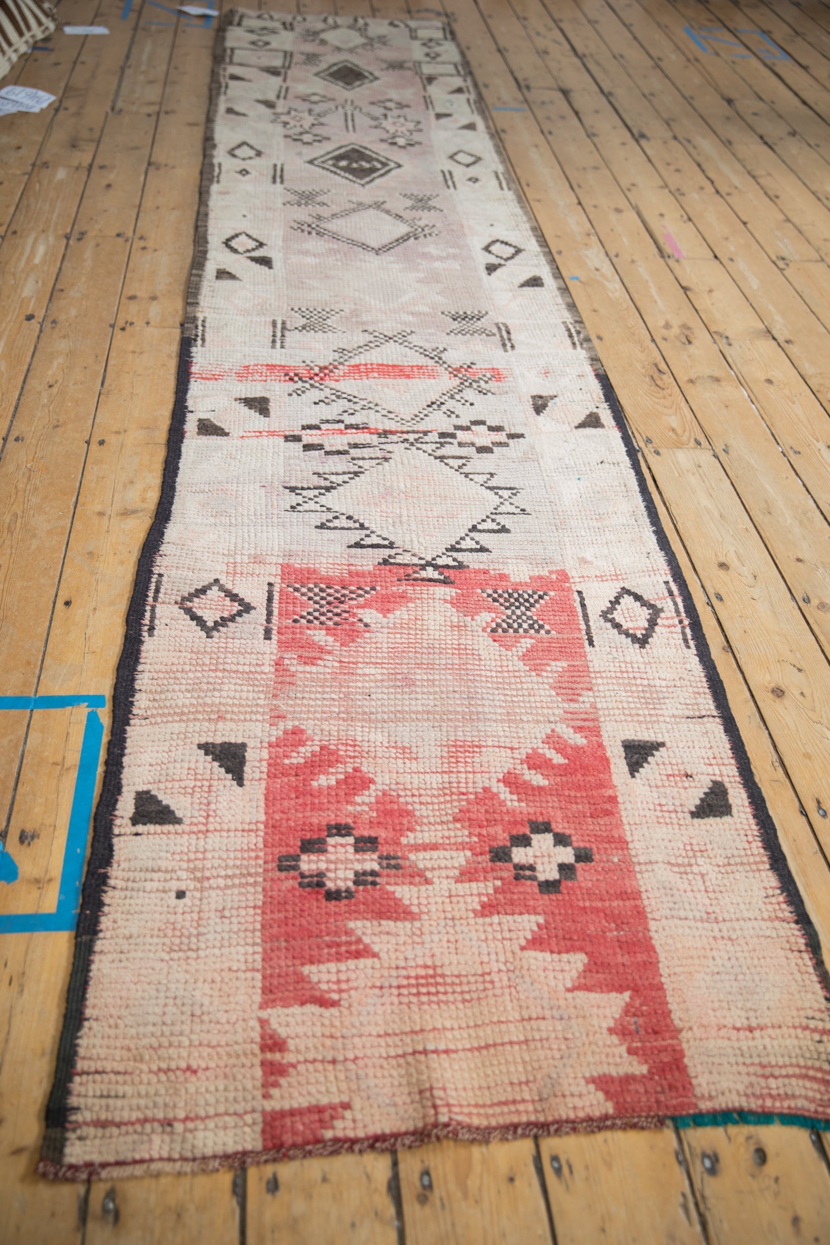 2.5x13 Vintage Distressed Moroccan Rug Runner by Old New House® - product image 4 for Resin Society
