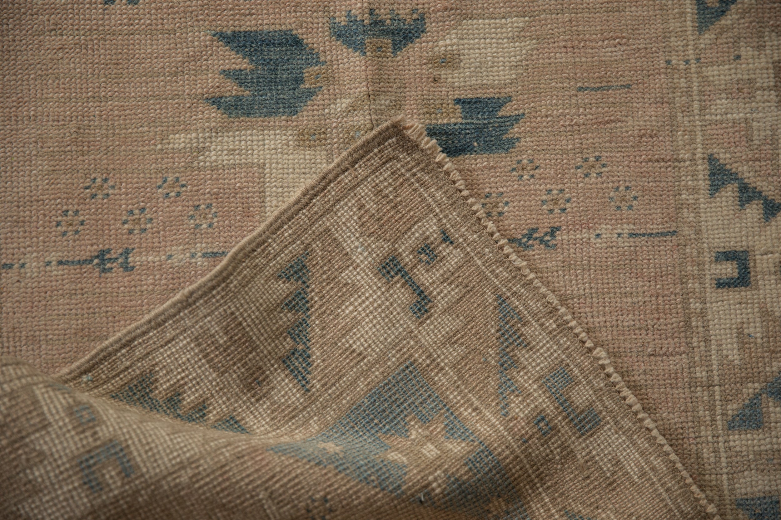 2.5x11.5 Vintage Distressed Oushak Rug Runner by Old New House® - product image 8 for Resin Society